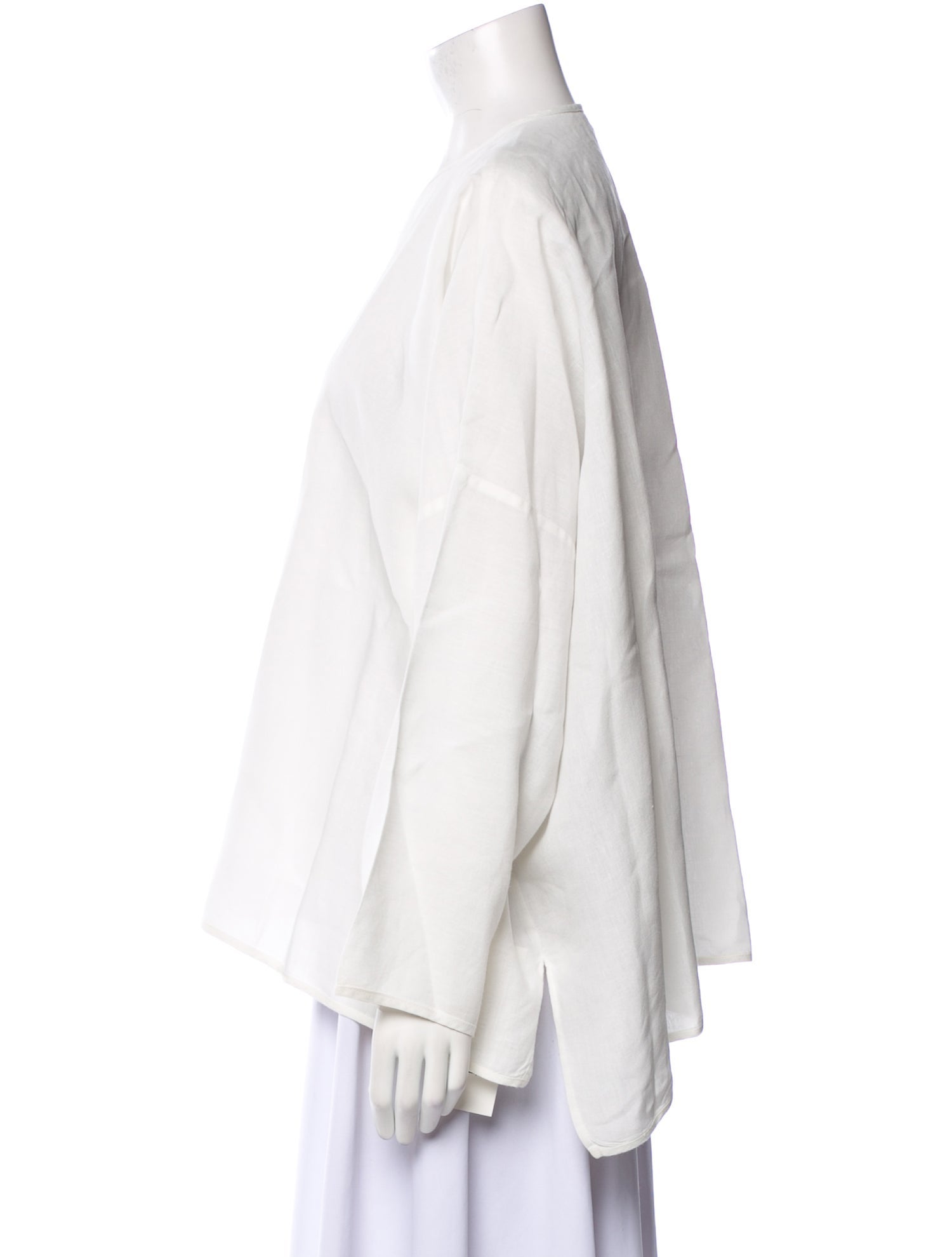 Eskandar Linen Crew Neck Blouse