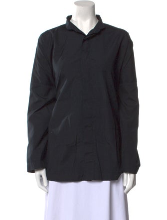 Eskandar Long Sleeve Button-Up Top