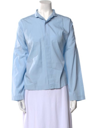 Eskandar Long Sleeve Button-Up Top