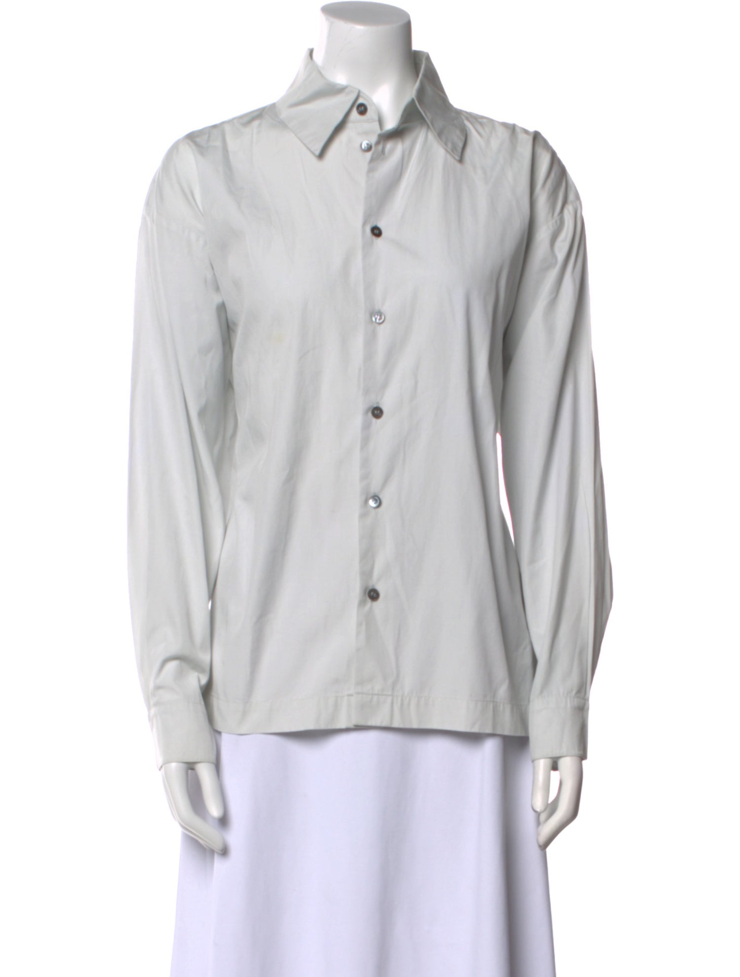 Eskandar Long Sleeve Button-Up Top