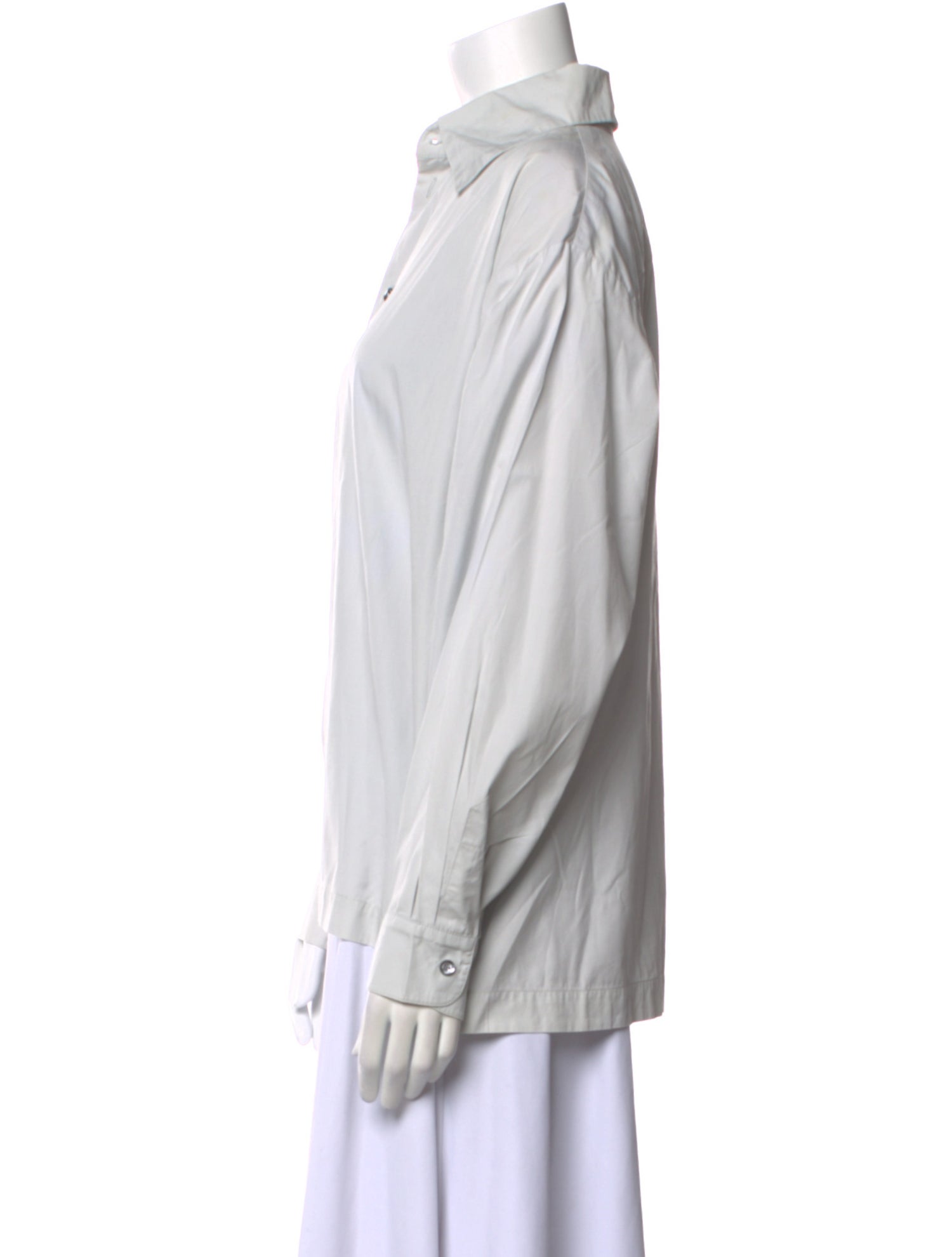 Eskandar Long Sleeve Button-Up Top