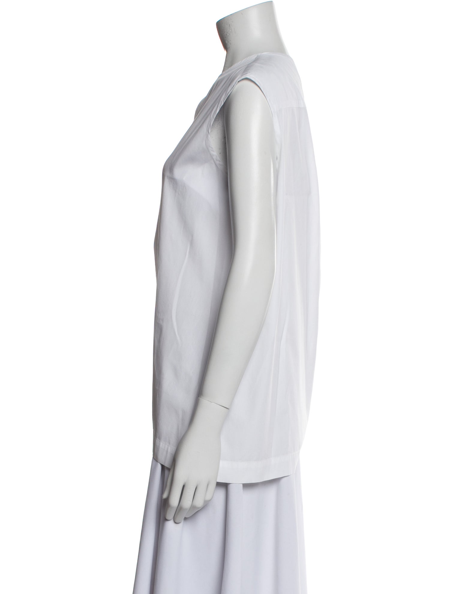 Eskandar Linen Crew Neck Button-Up Top