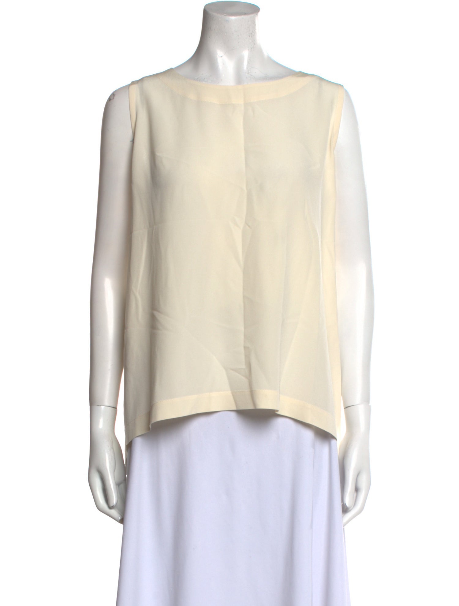 Eskandar Silk Bateau Neckline Blouse