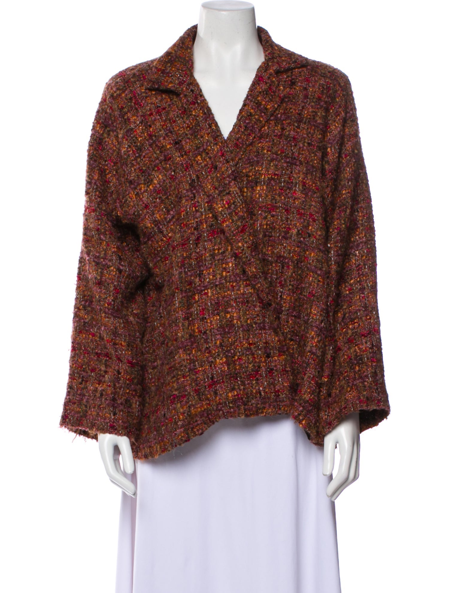 Eskandar Wool Tweed Pattern Blazer