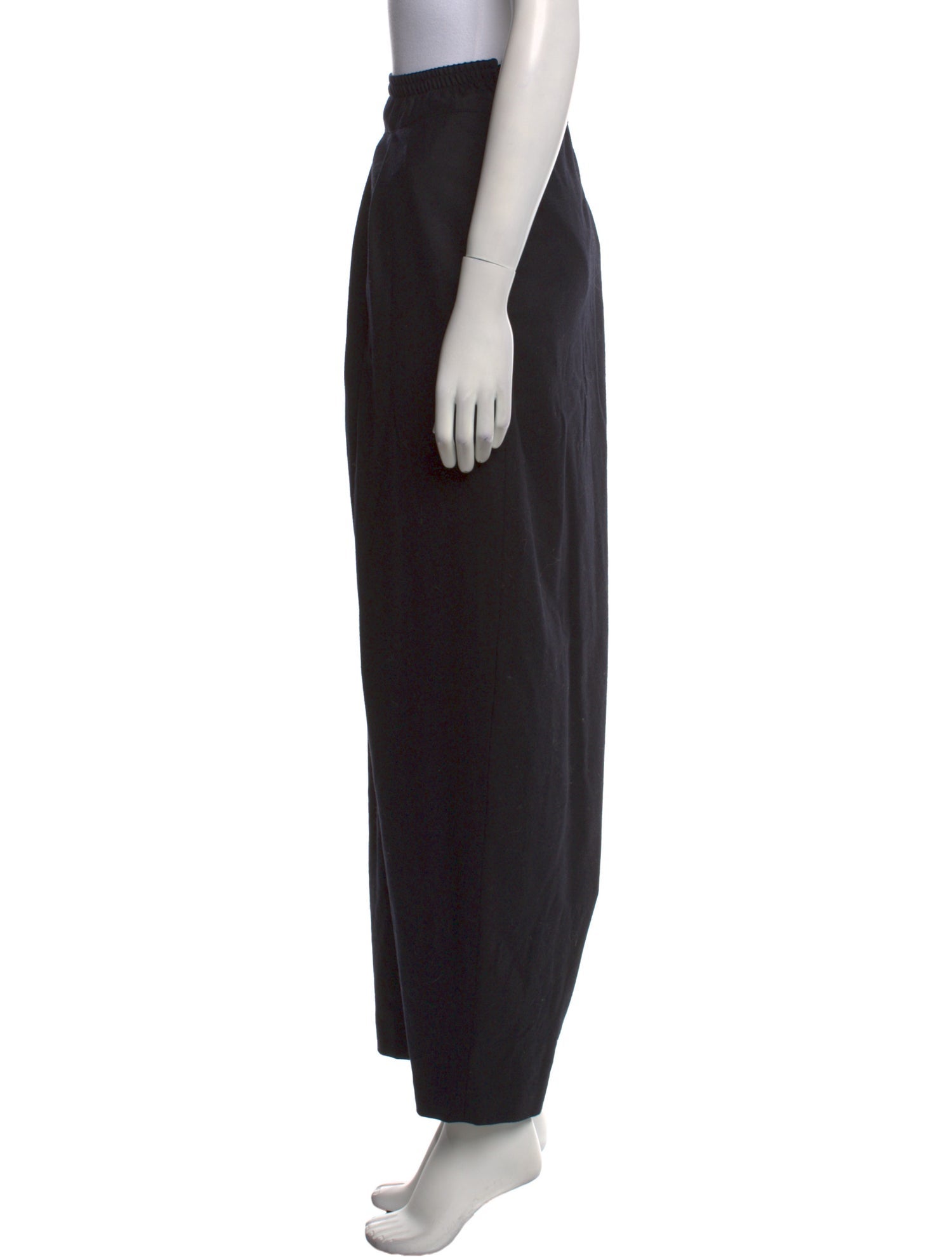 Eskandar Wool Straight Leg Pants