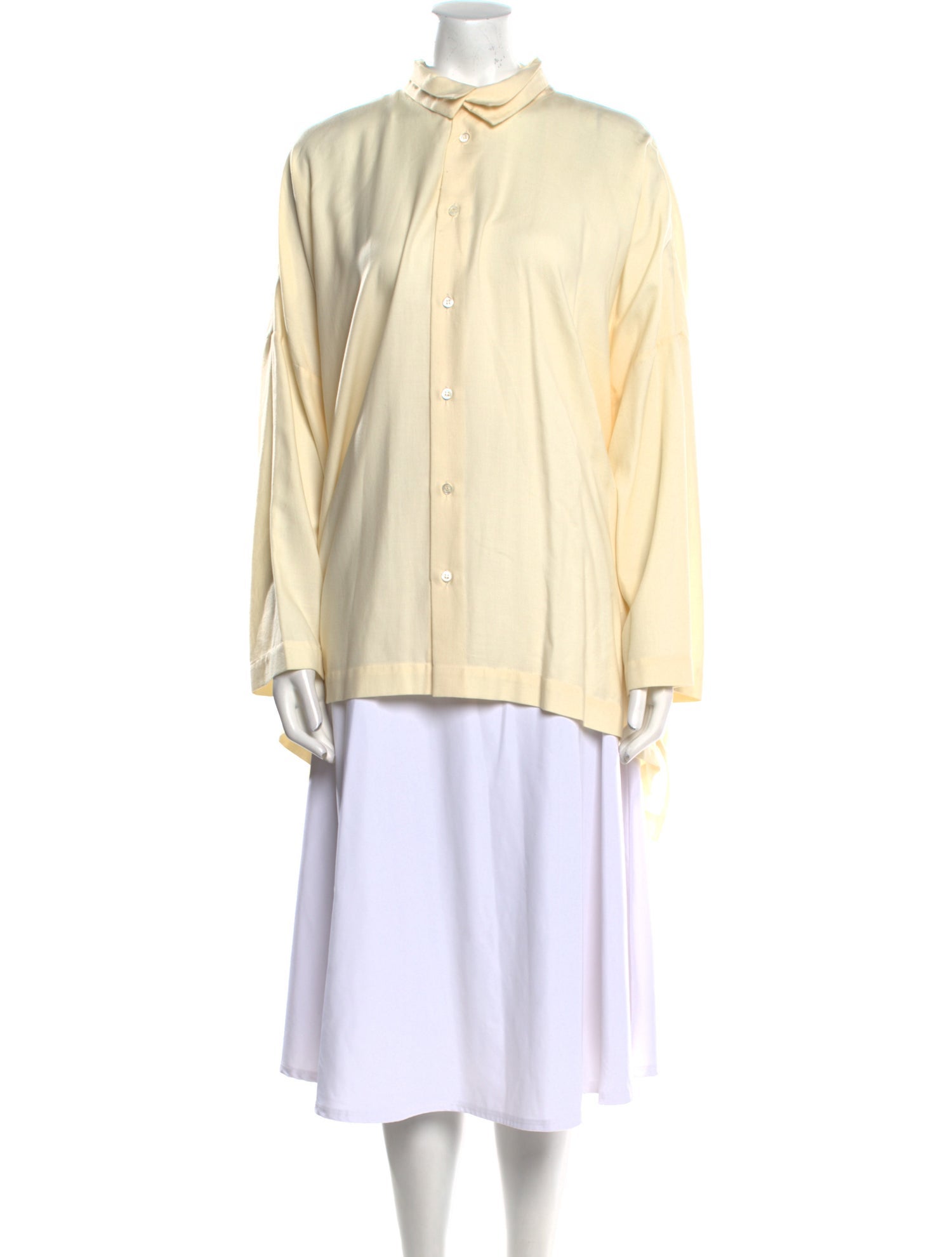 Eskandar Mock Neck Long Sleeve Tunic