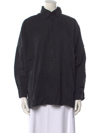 Eskandar Linen Long Sleeve Button-Up Top