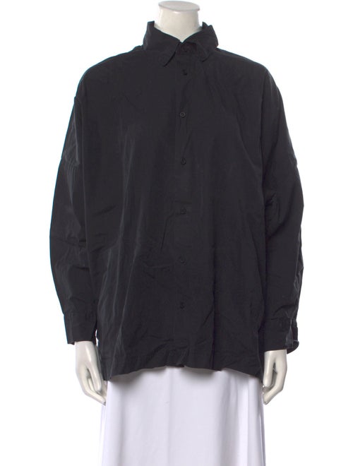 Eskandar Linen Long Sleeve Button-Up Top