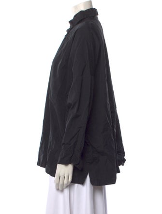 Eskandar Linen Long Sleeve Button-Up Top