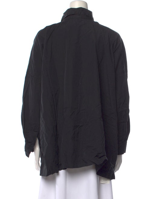 Eskandar Linen Long Sleeve Button-Up Top