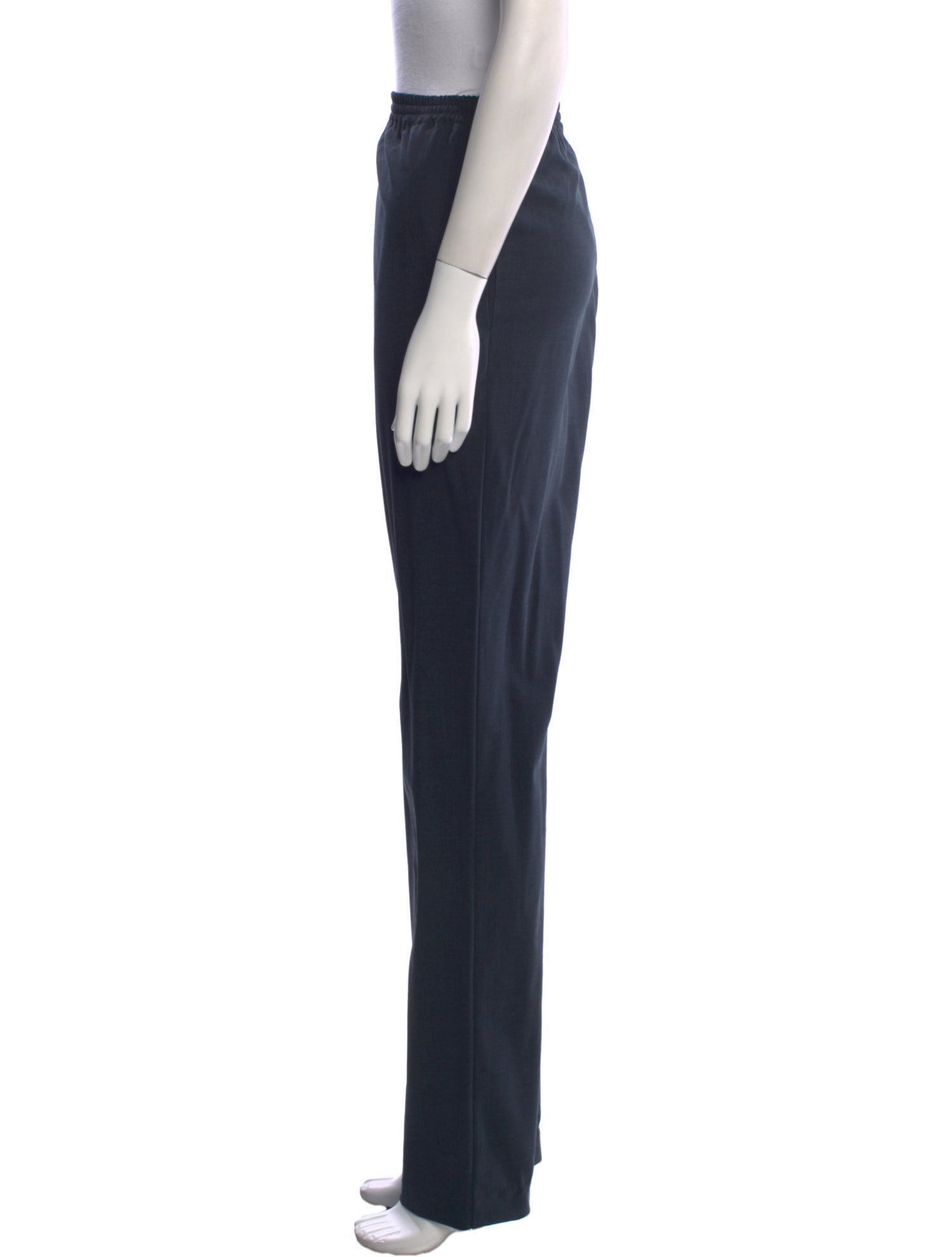 Eskandar Wool Straight Leg Pants