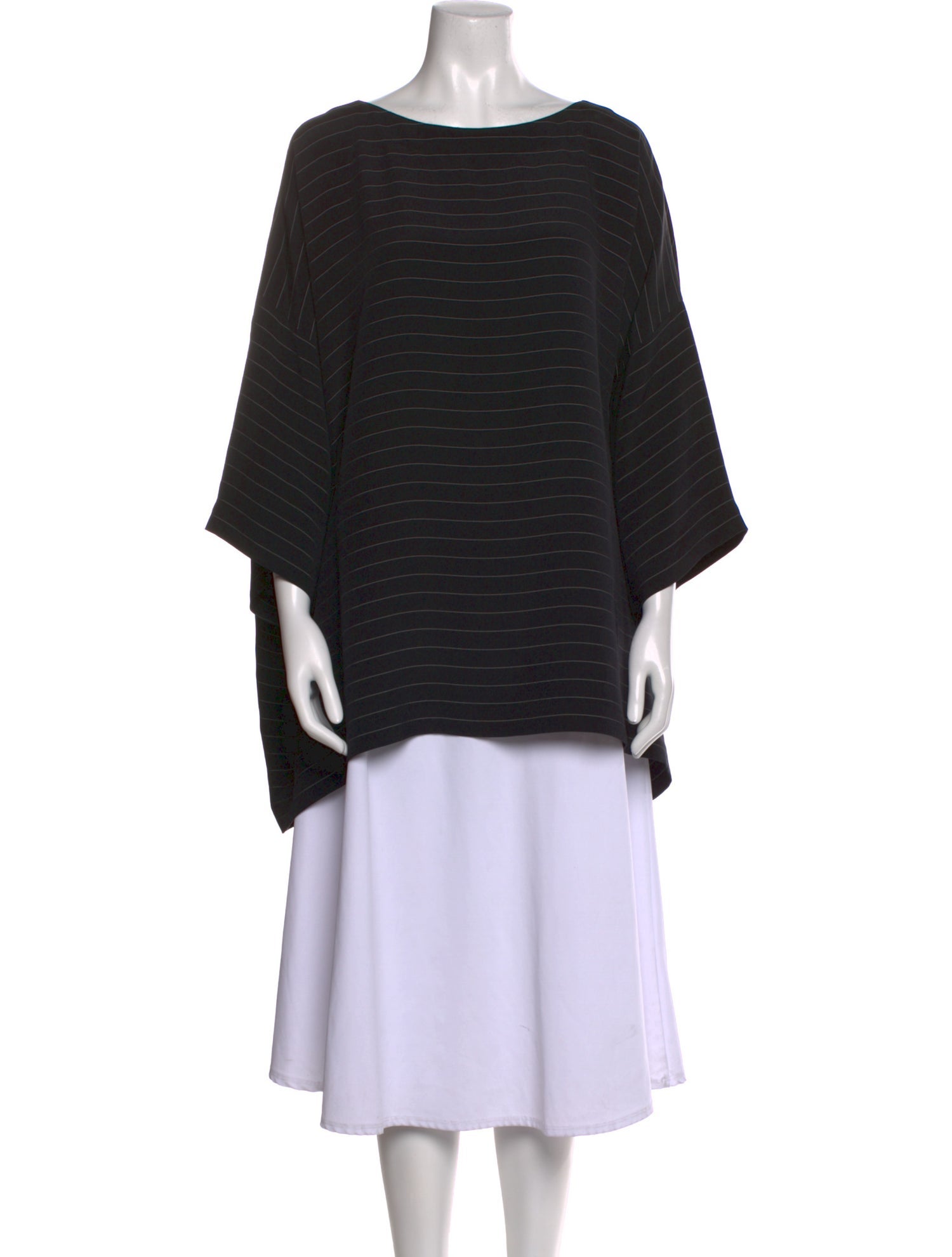 Eskandar Silk Striped Tunic