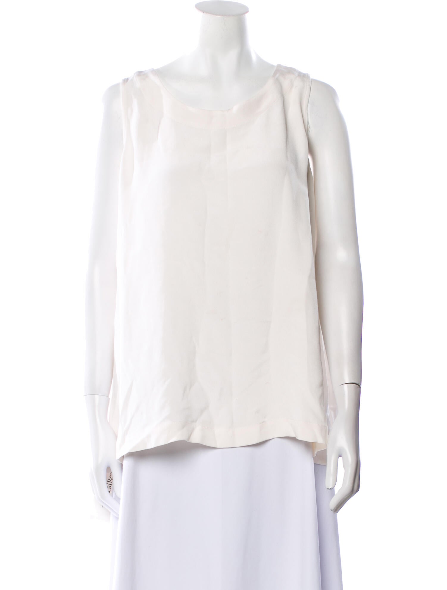 Eskandar Silk Scoop Neck Blouse