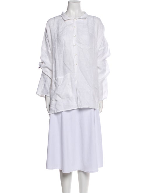 Eskandar Linen Mock Neck Tunic