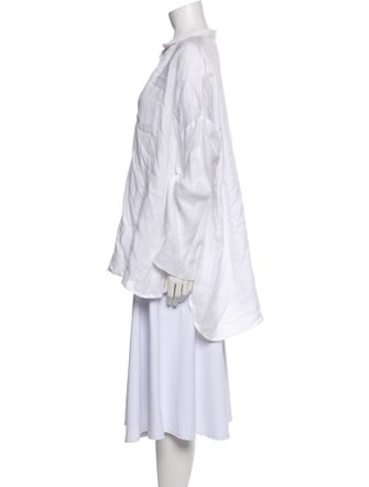 Eskandar Linen Mock Neck Tunic