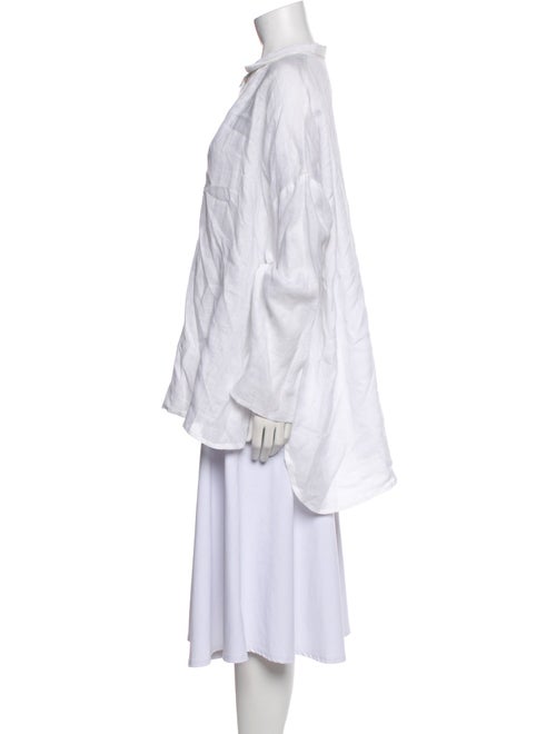 Eskandar Linen Mock Neck Tunic