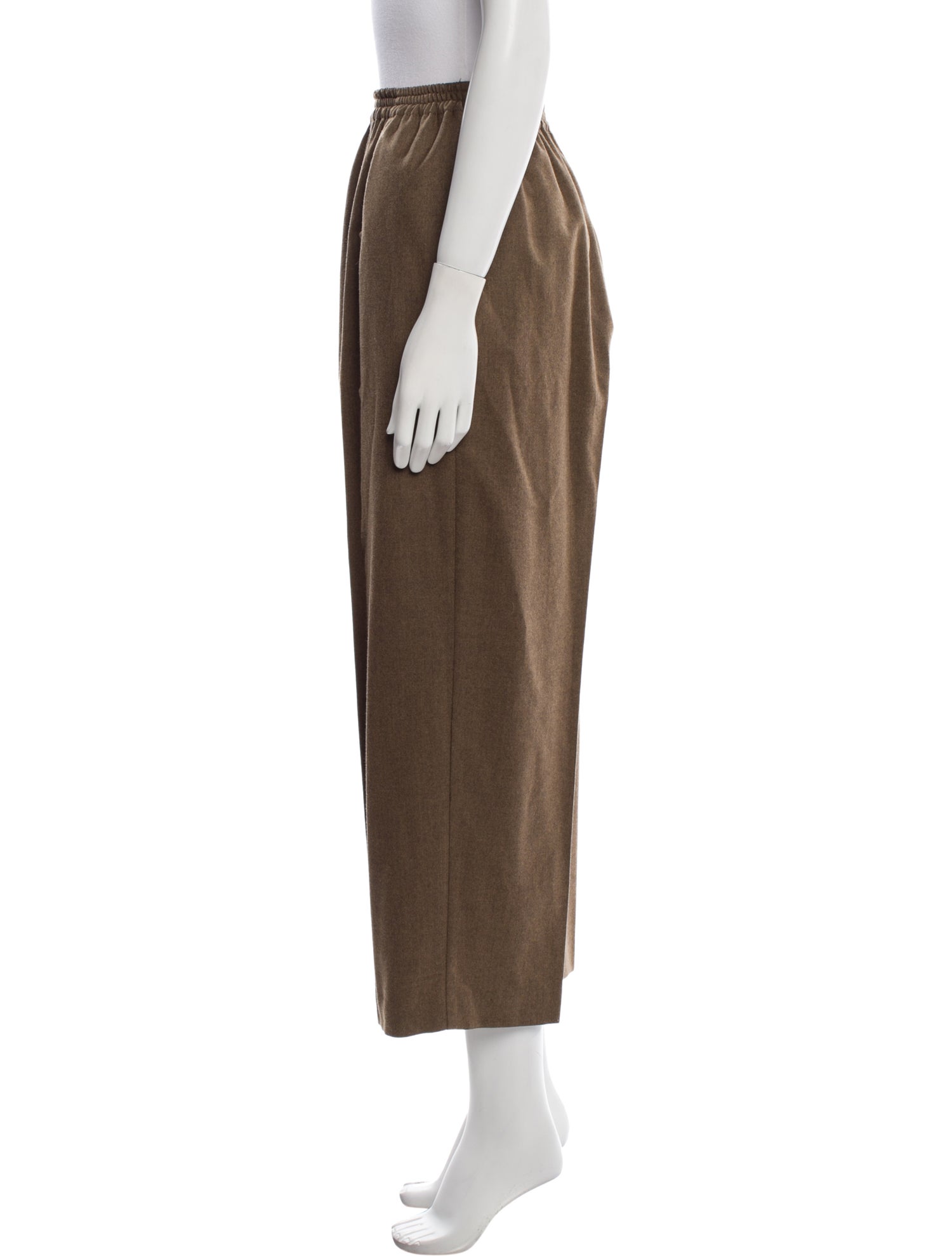 Eskandar Wool Wide Leg Pants