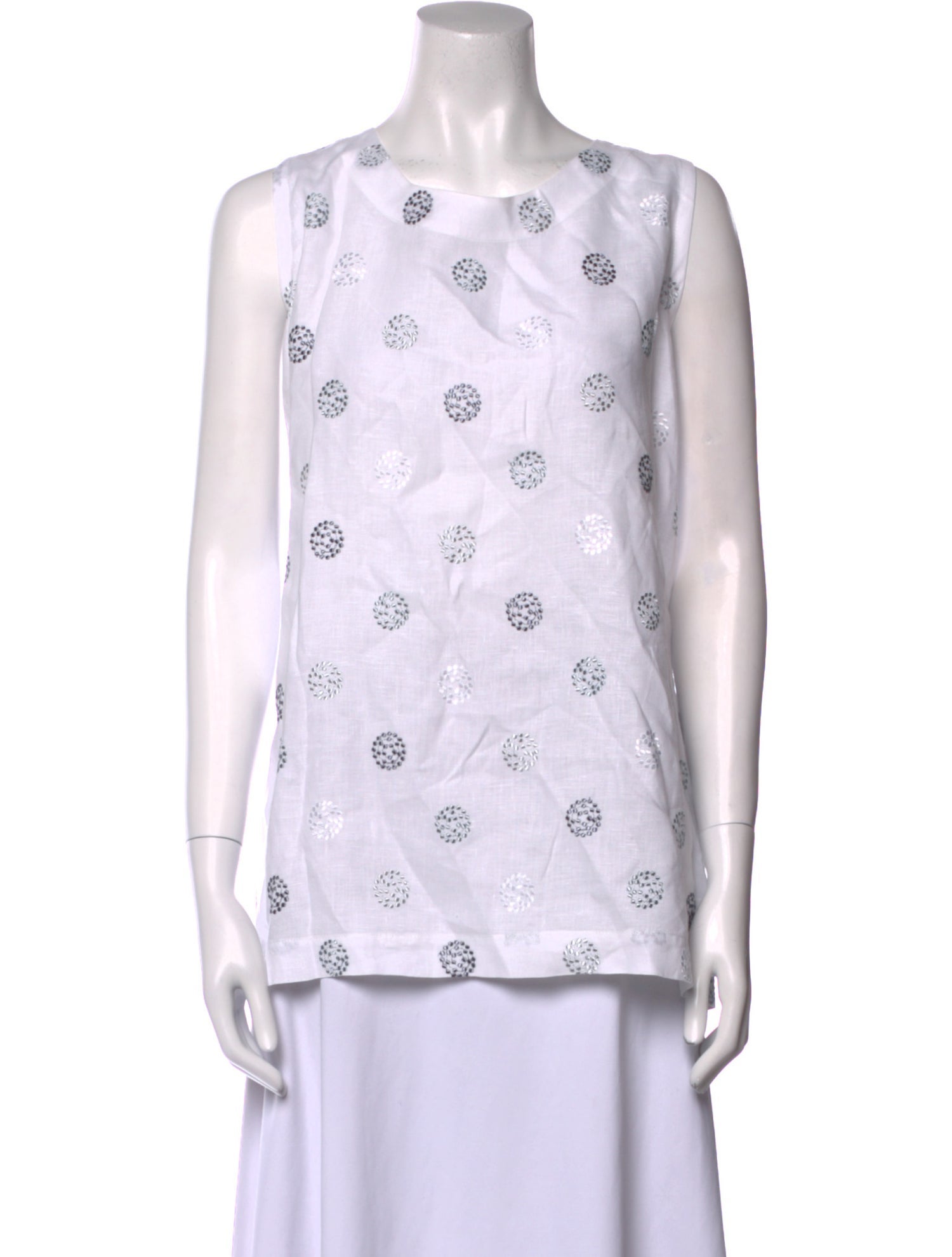 Eskandar Linen Printed Top
