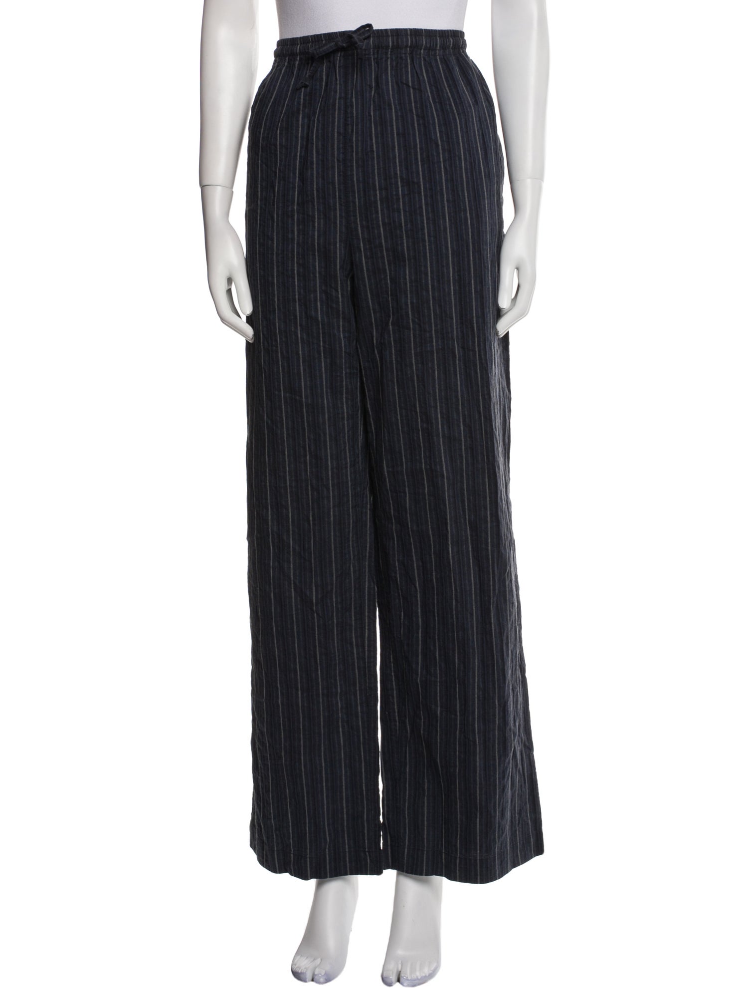 Eskandar Striped Wide Leg Pants
