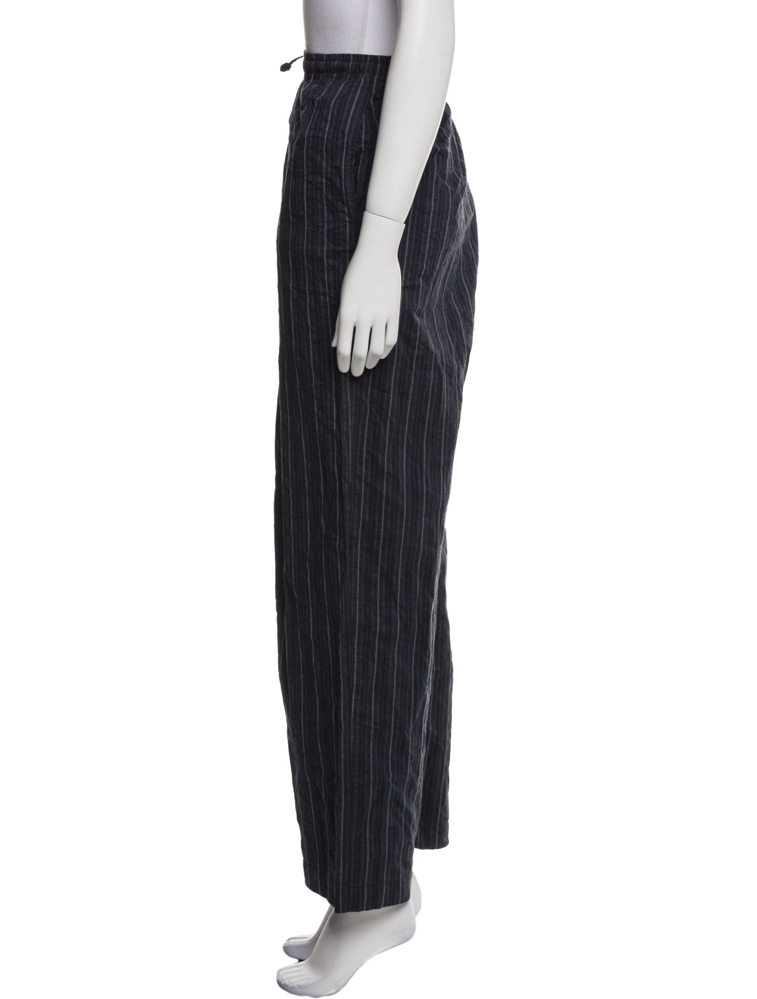 Eskandar Striped Wide Leg Pants