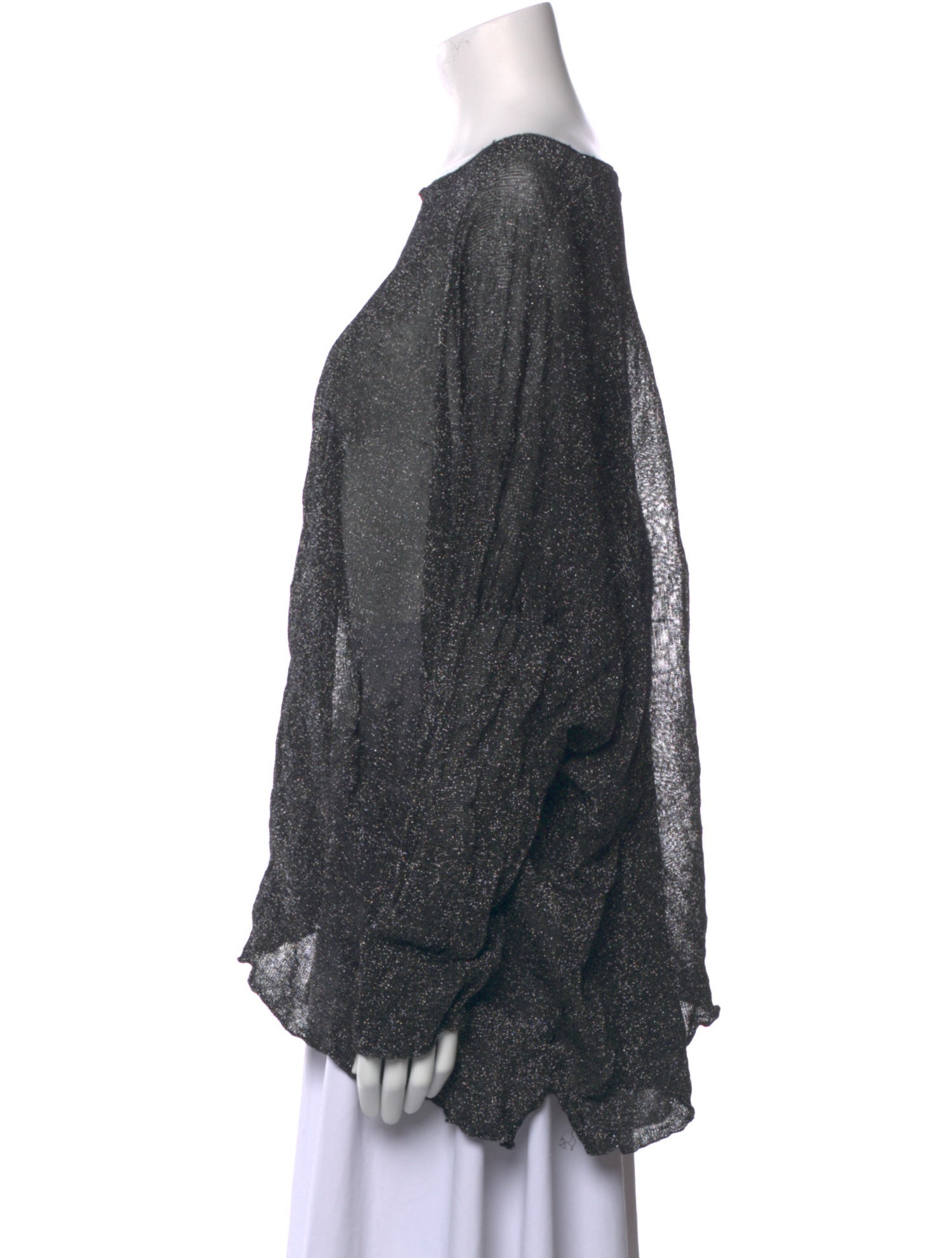 Eskandar Bateau Neckline Long Sleeve Blouse