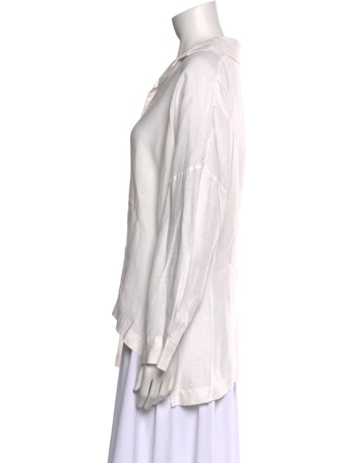 Eskandar Linen Long Sleeve Button-Up Top