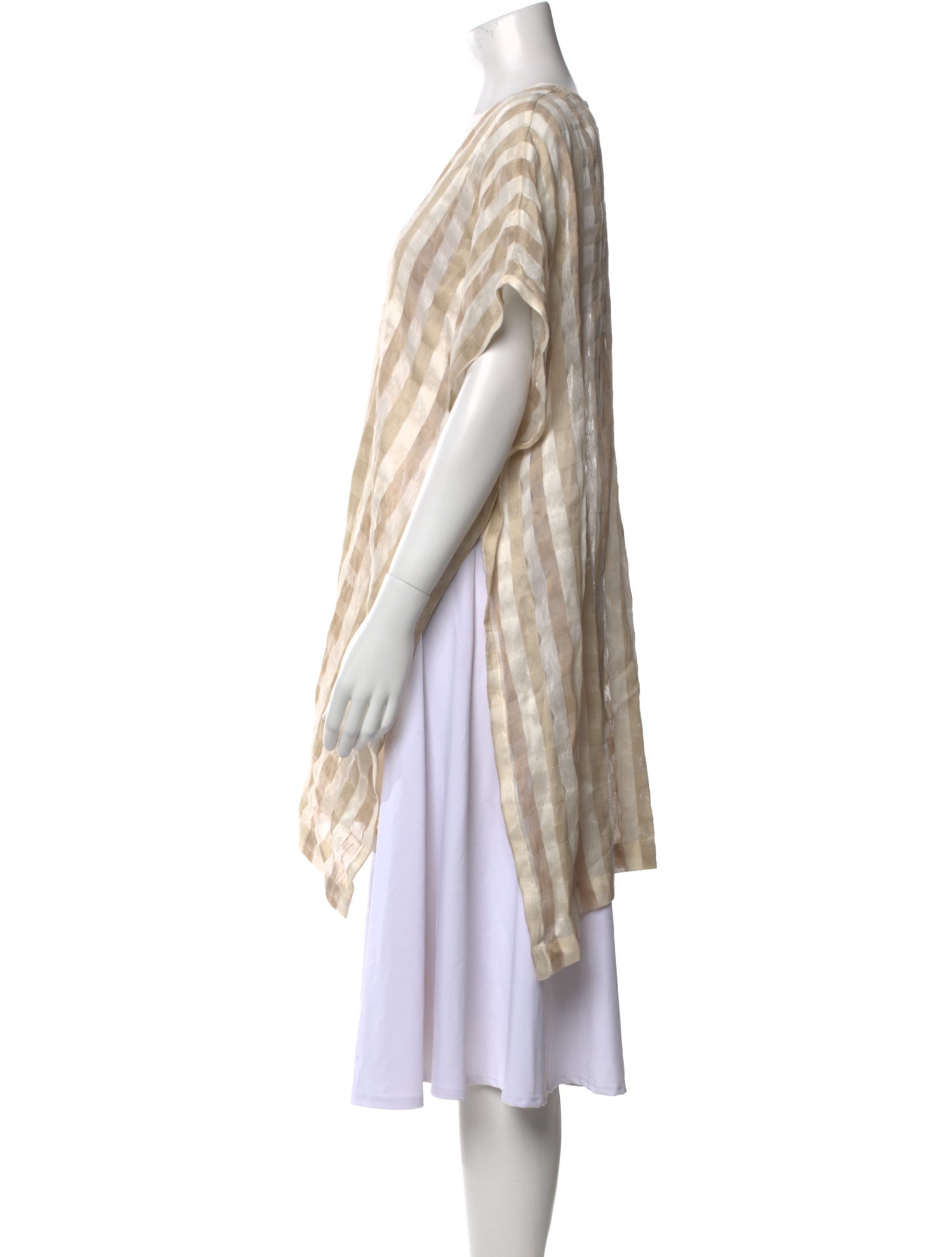 Eskandar Striped Open Front Sweater