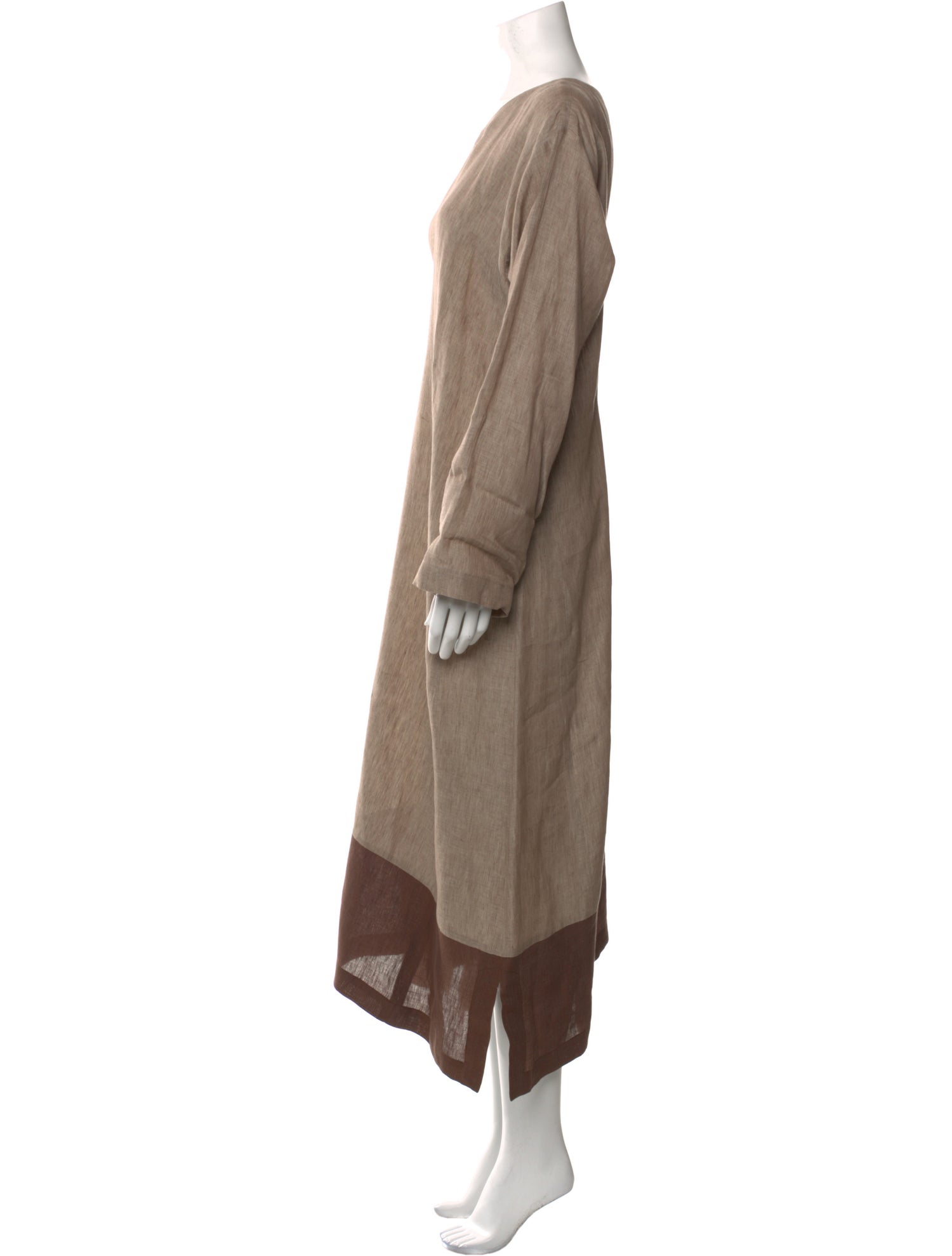 Eskandar Linen Long Dress