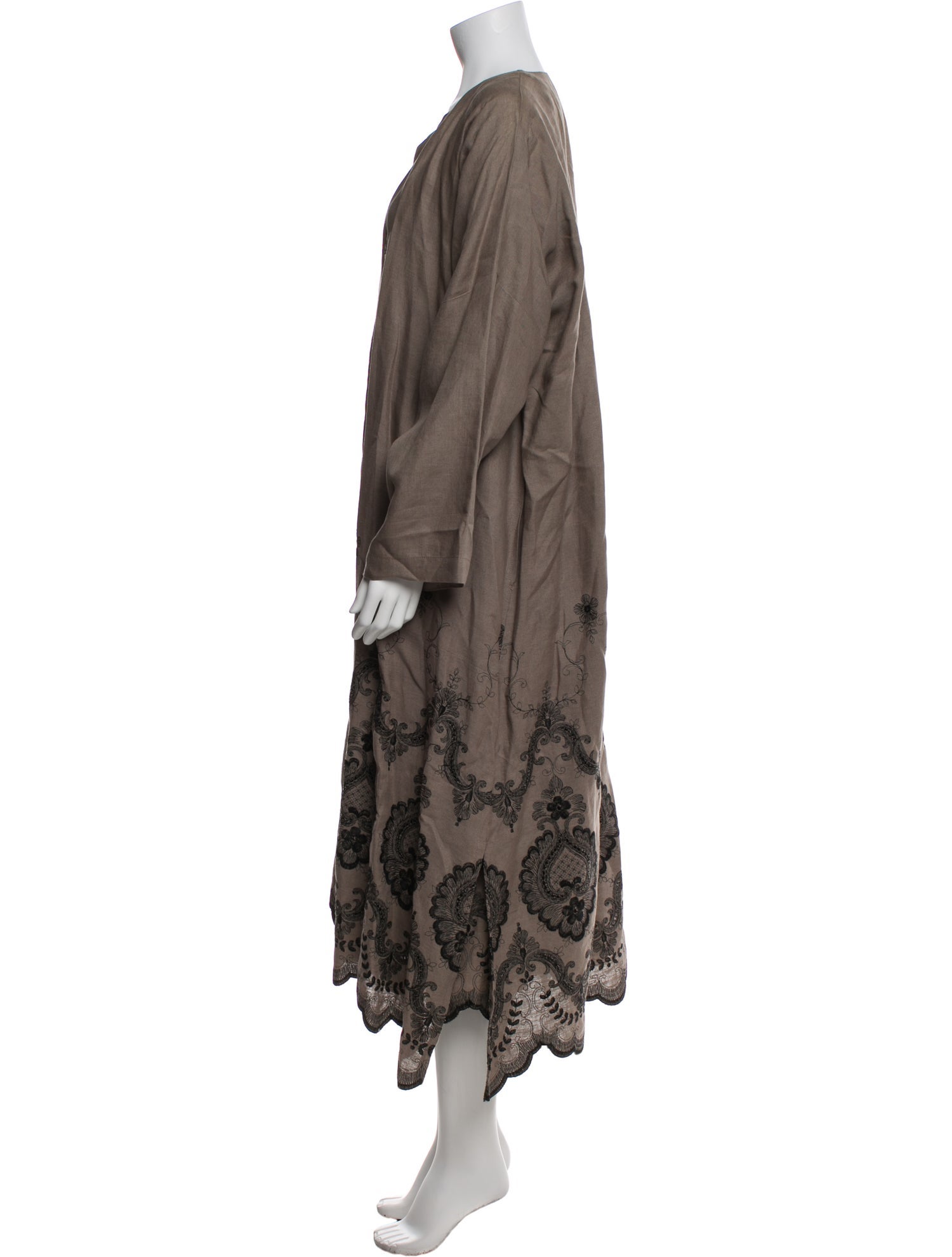 Eskandar Wool Printed Dress Set