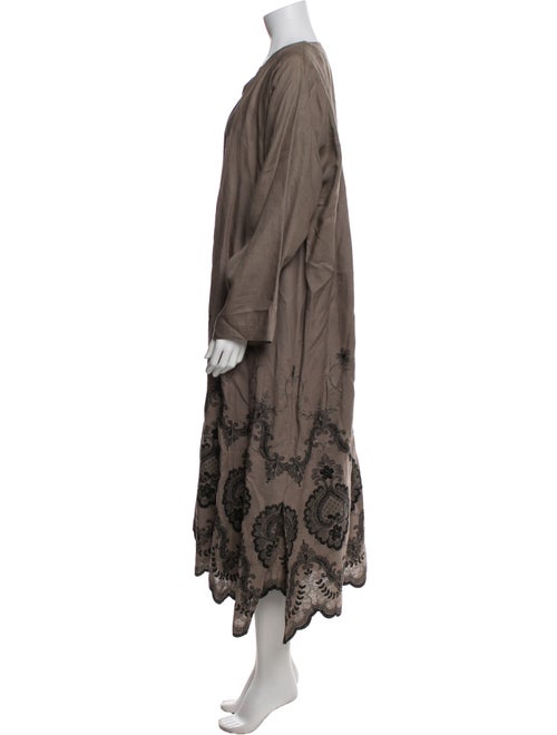 Eskandar Wool Printed Dress Set