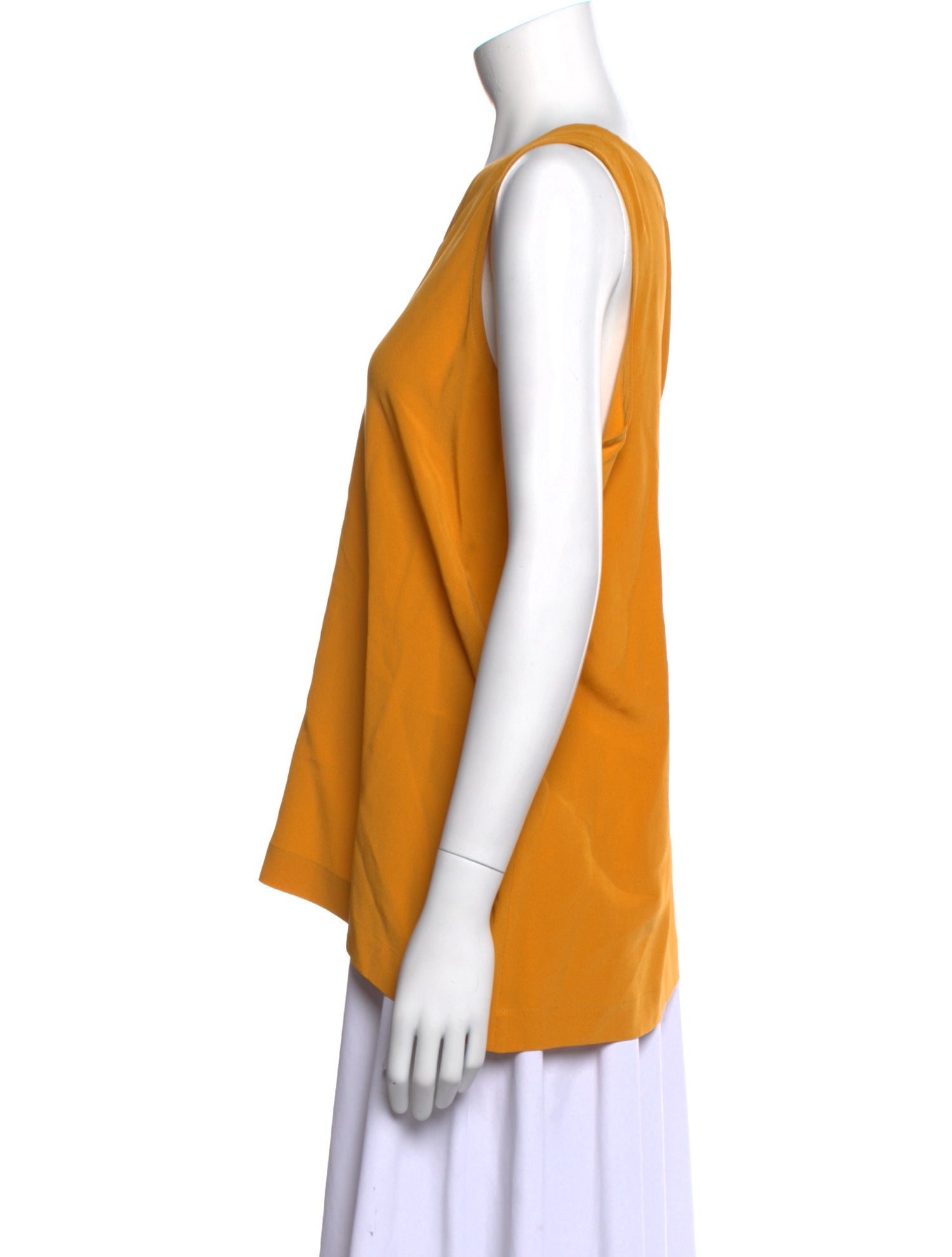 Eskandar Silk Bateau Neckline Blouse