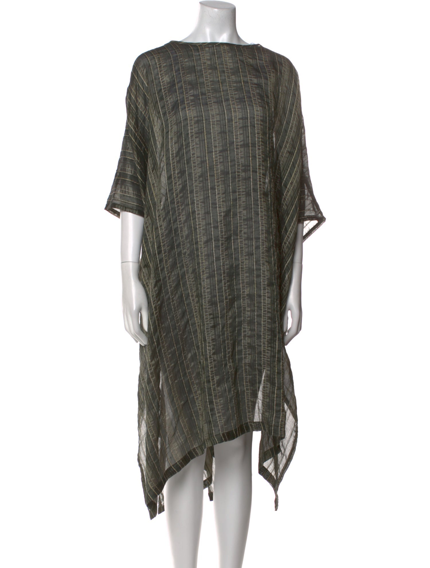 Eskandar Silk Bateau Neckline Tunic