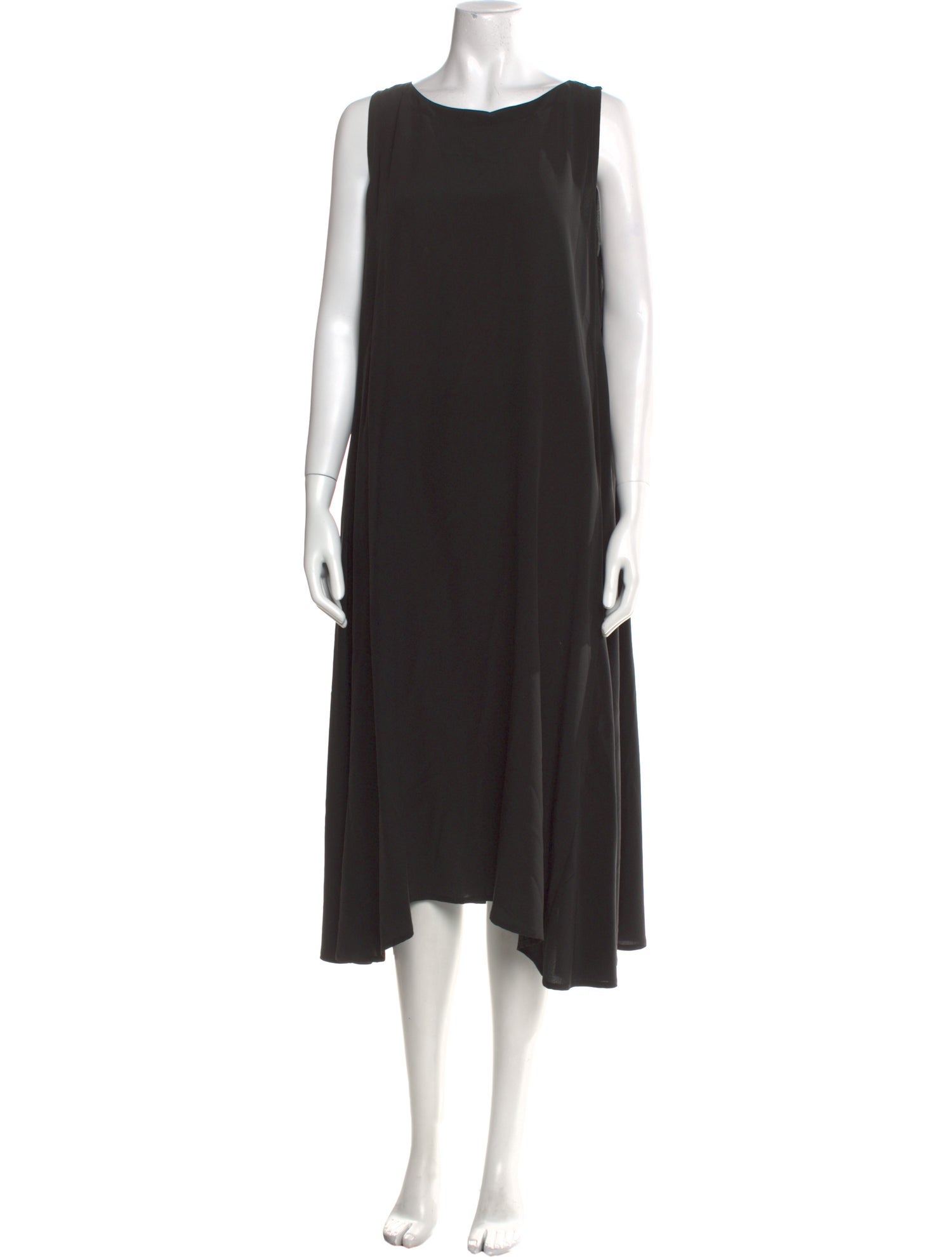 Eskandar Silk Midi Length Dress