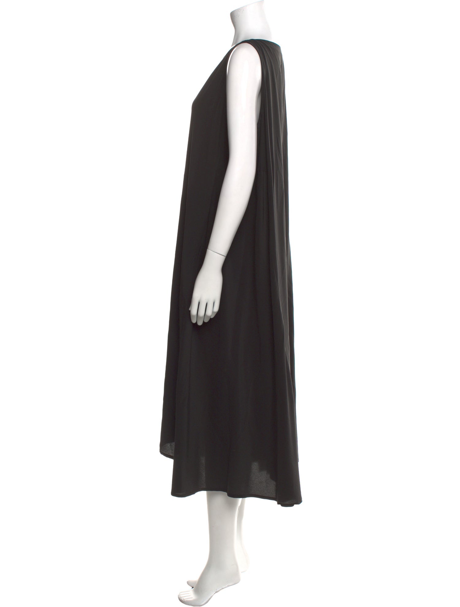 Eskandar Silk Midi Length Dress