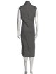 Eskandar Linen Midi Length Dress