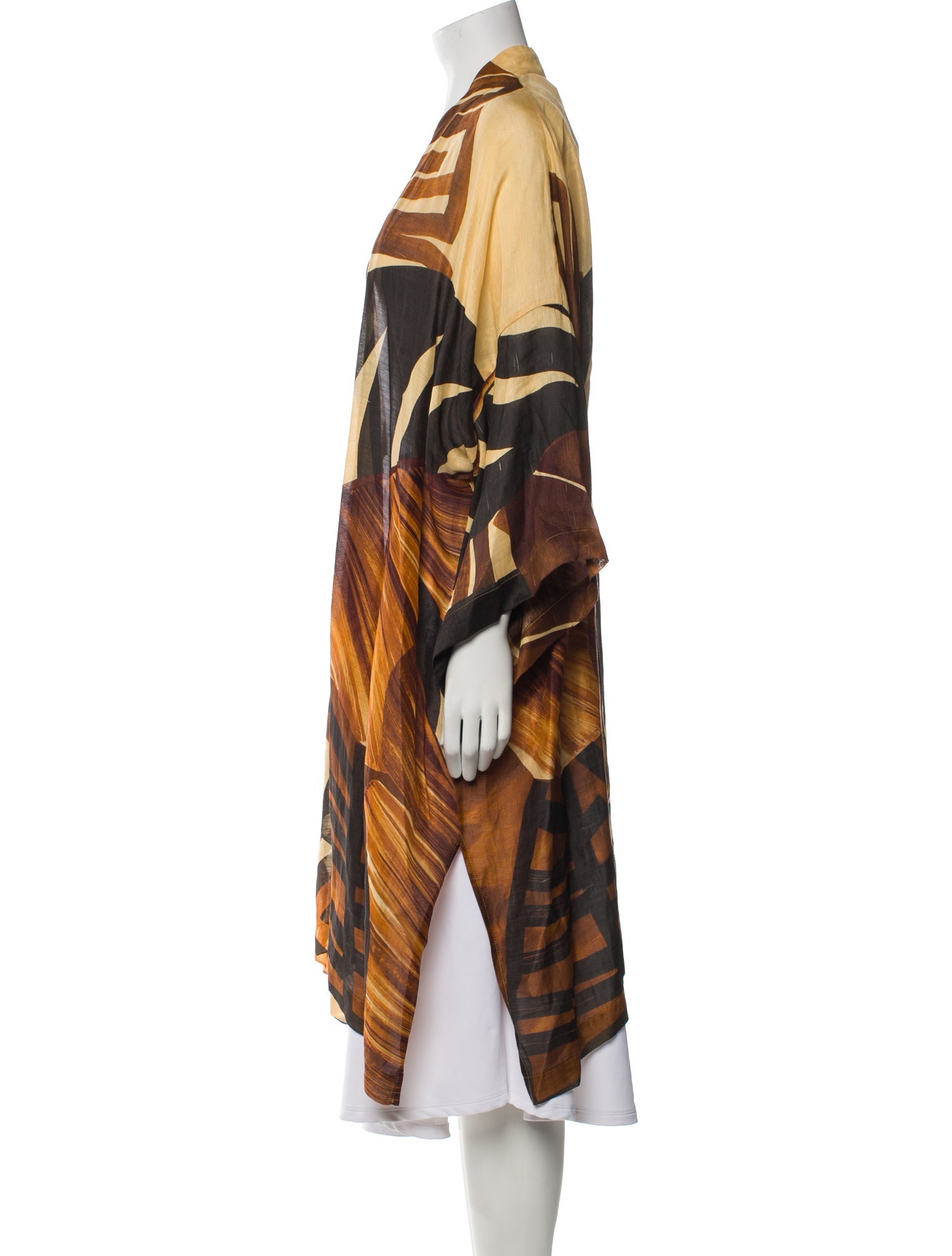 Eskandar Linen Printed Robe