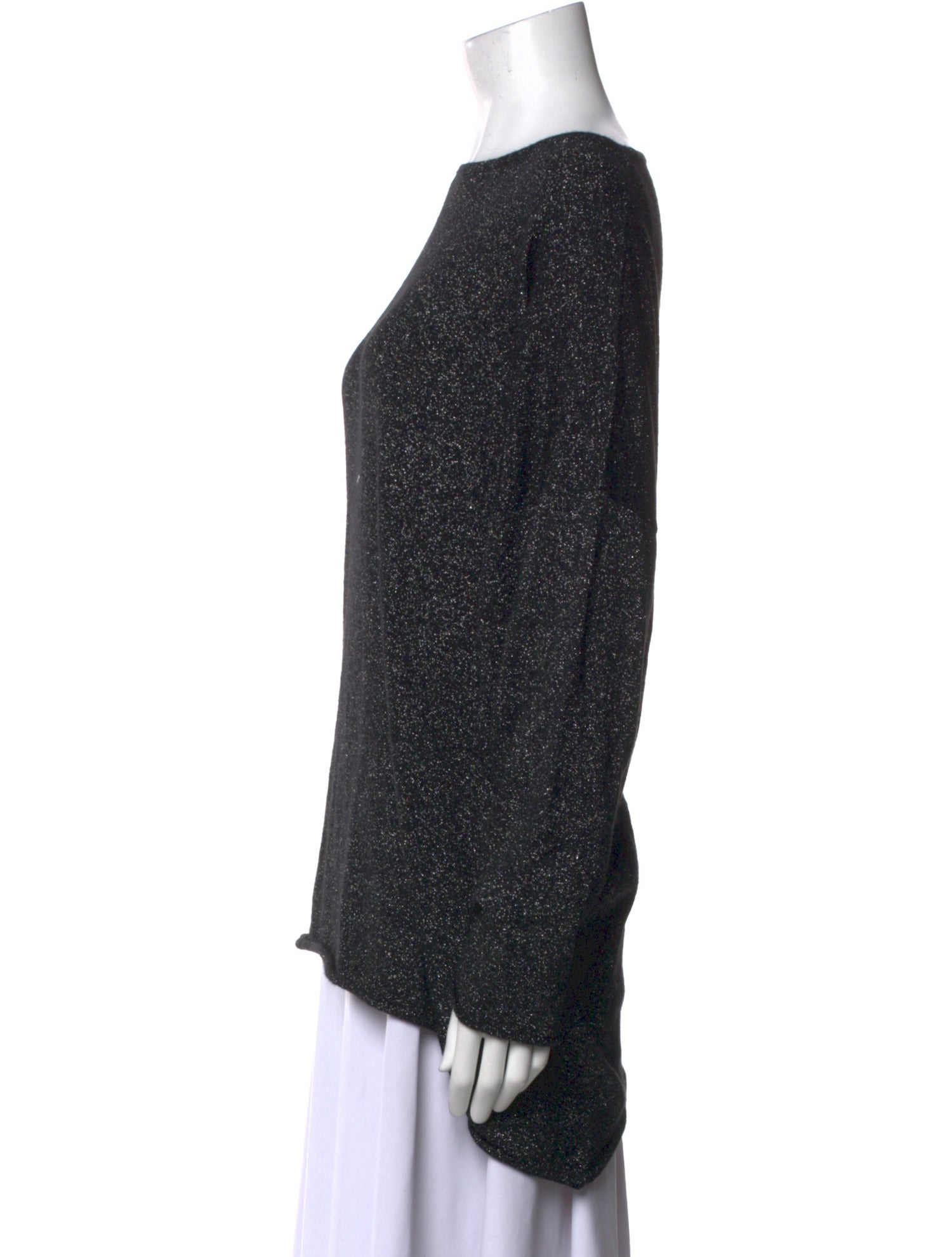 Eskandar Silk Bateau Neckline Sweatshirt