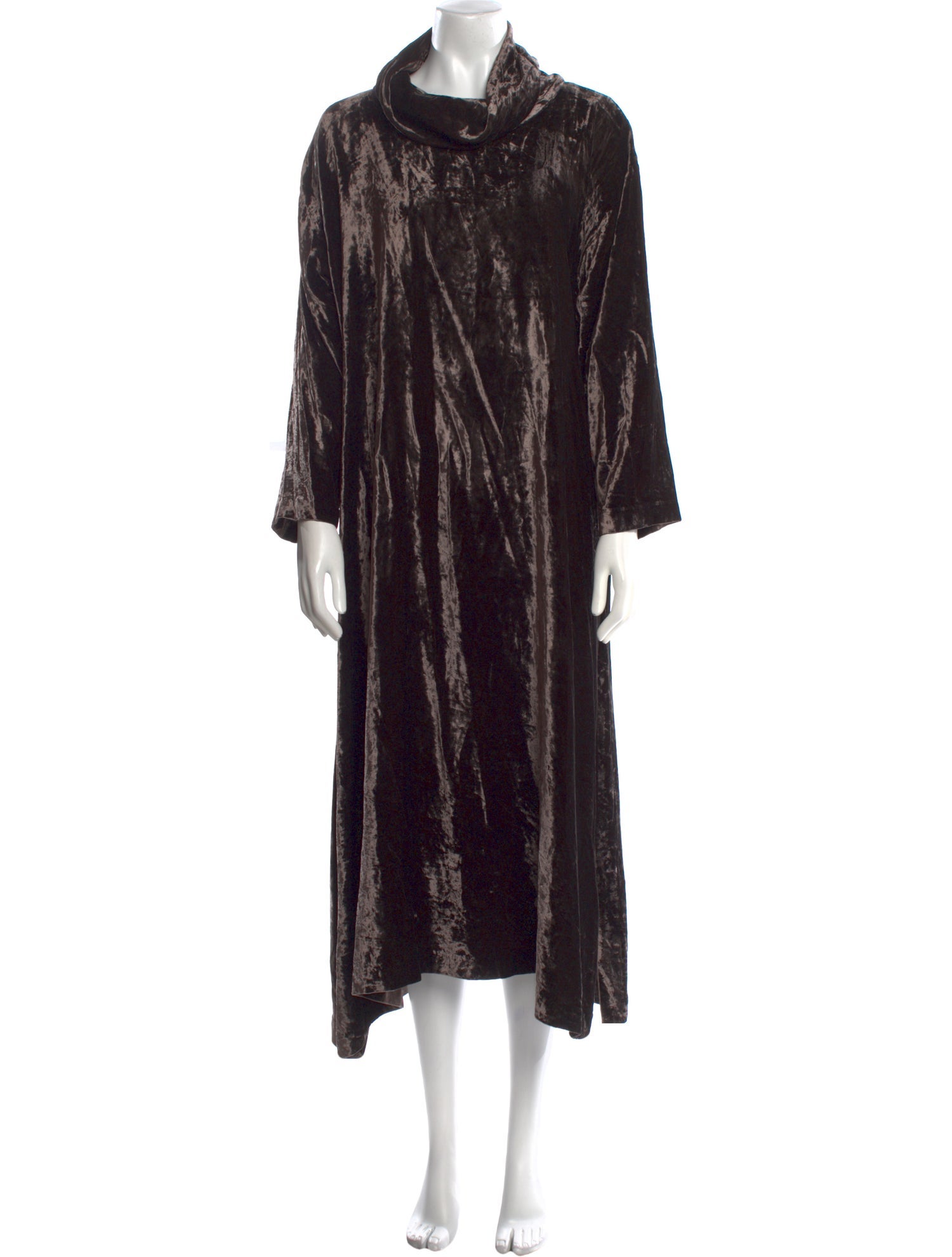 Eskandar Cowl Neck Long Dress