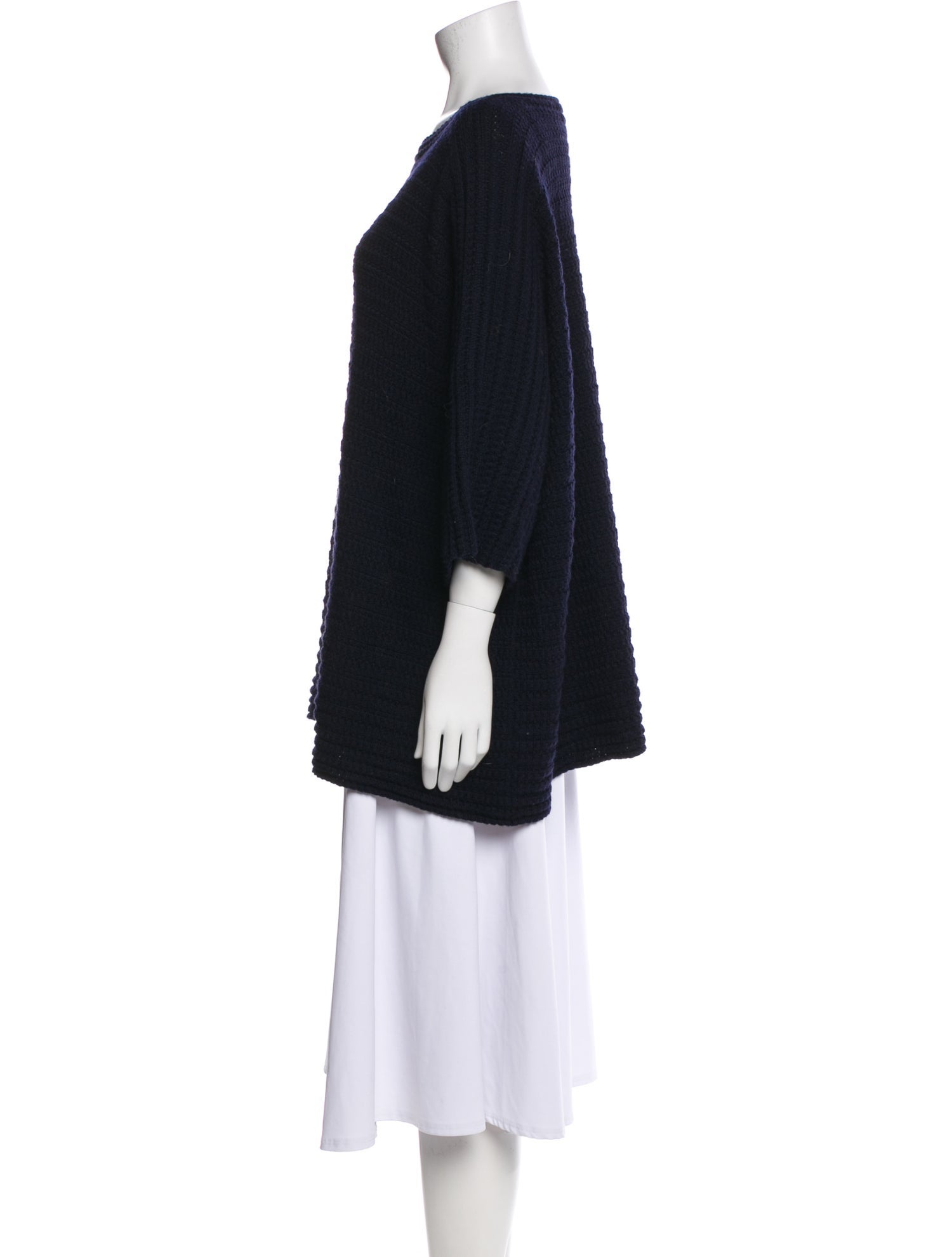 Eskandar Merino Wool Bateau Neckline Sweater
