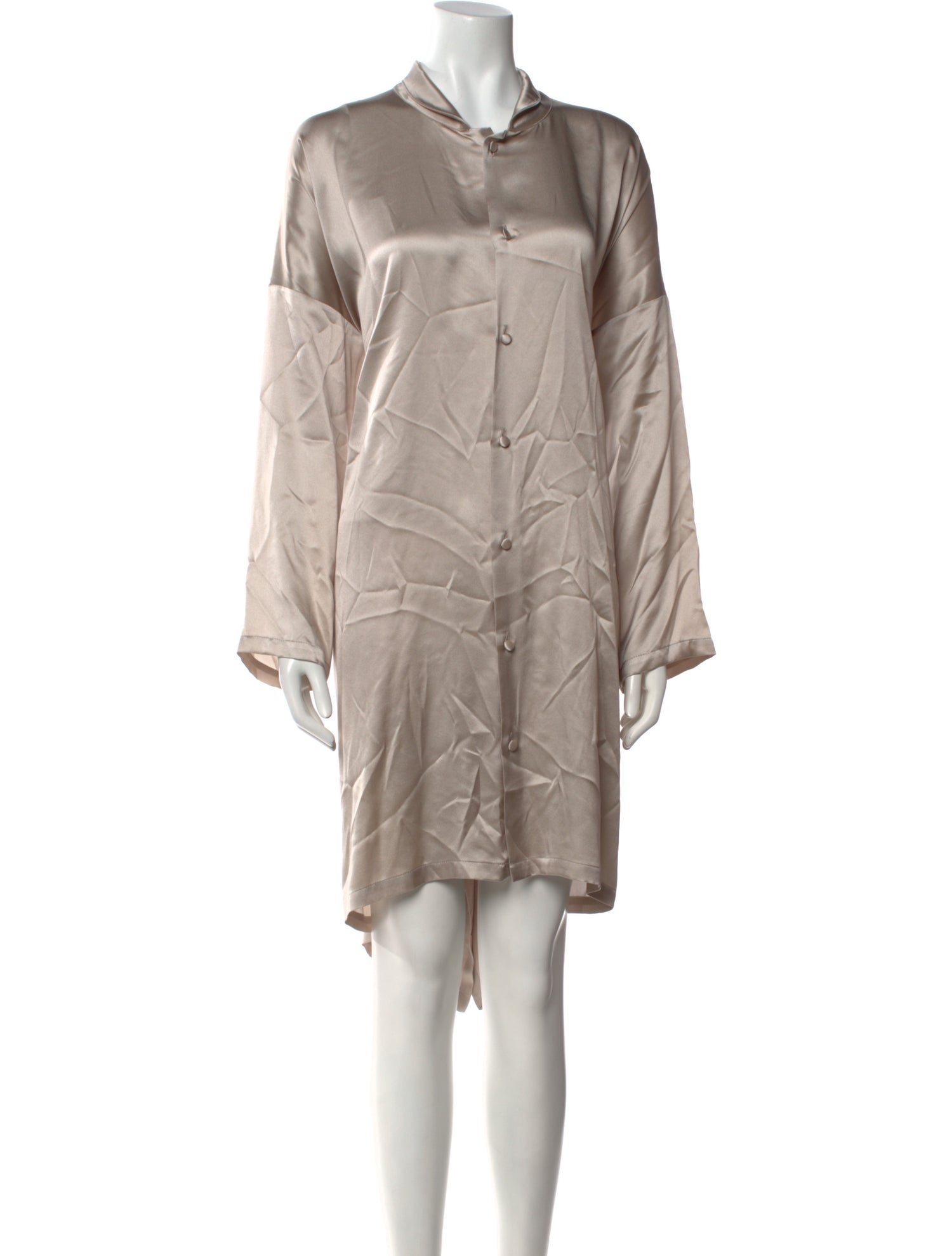 Eskandar Silk Midi Length Dress