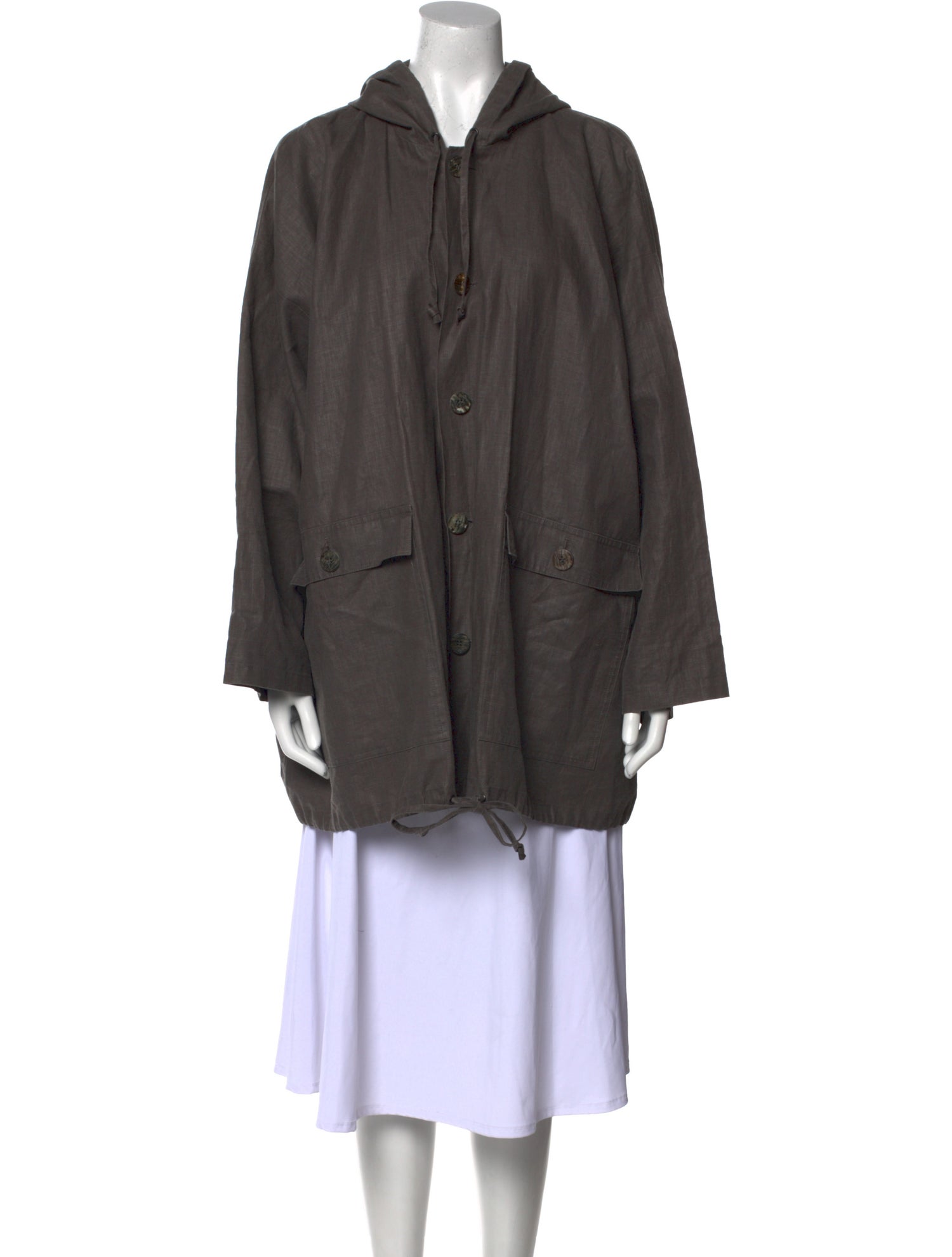 Eskandar Linen Mock Neck Tunic