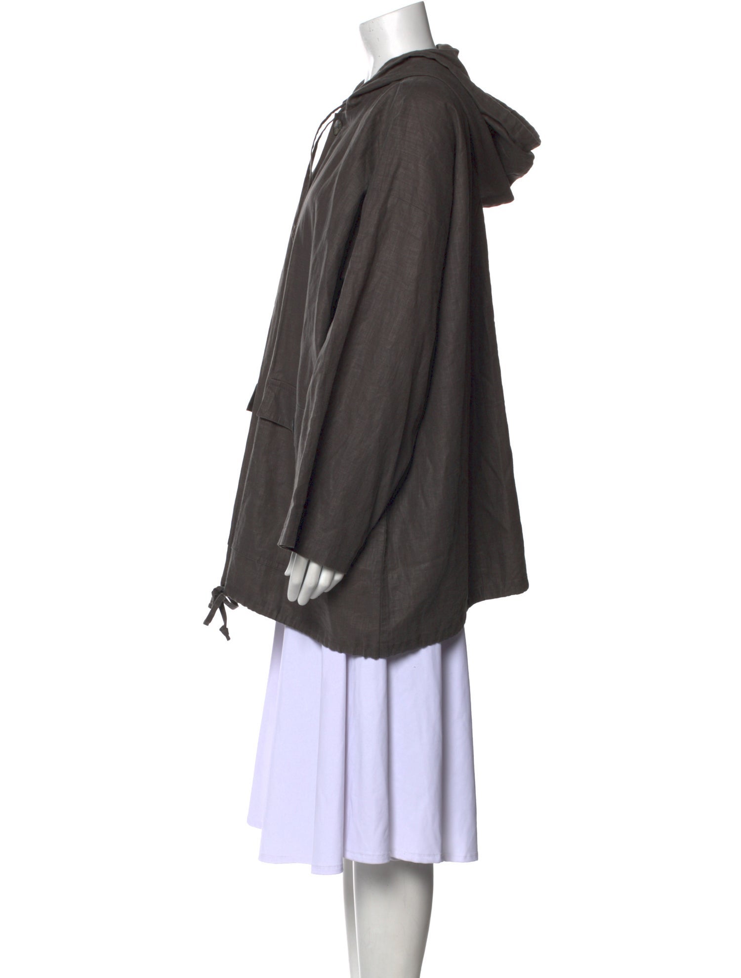 Eskandar Linen Mock Neck Tunic