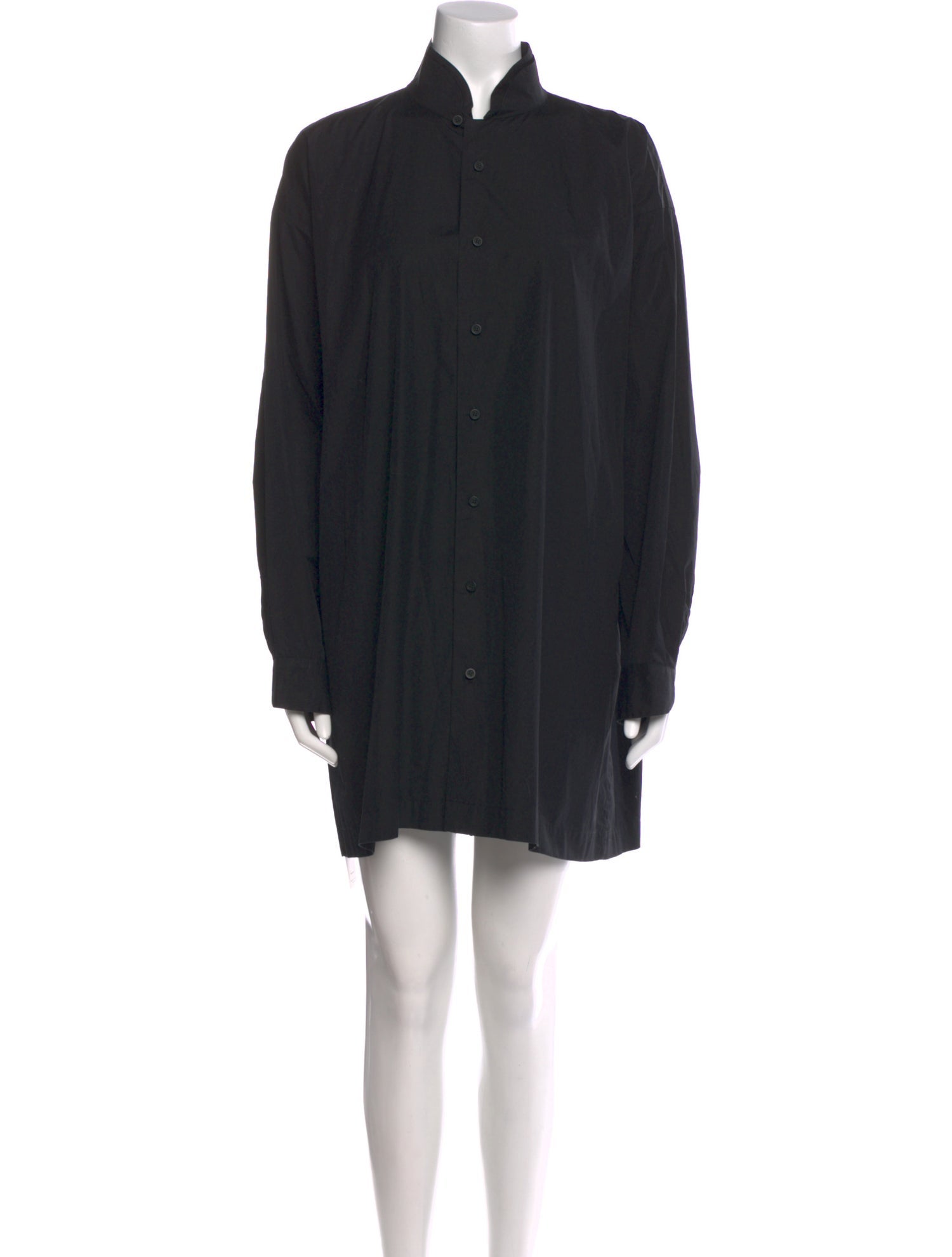 Eskandar Mock Neck Mini Dress