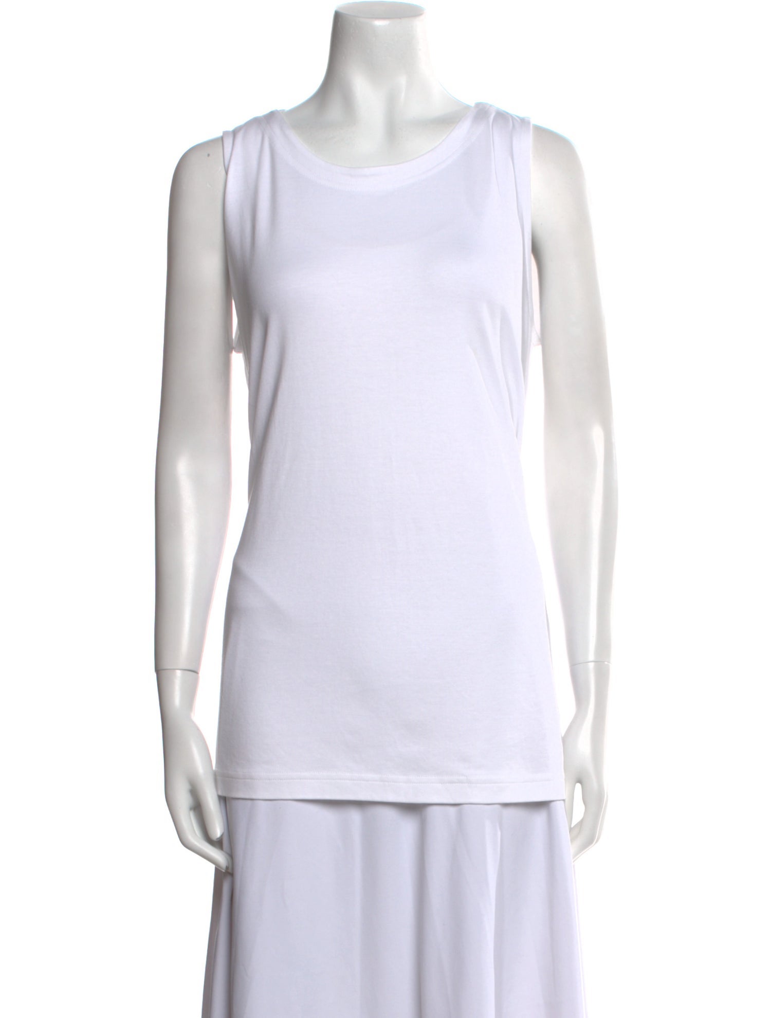 Eskandar Linen Scoop Neck Top