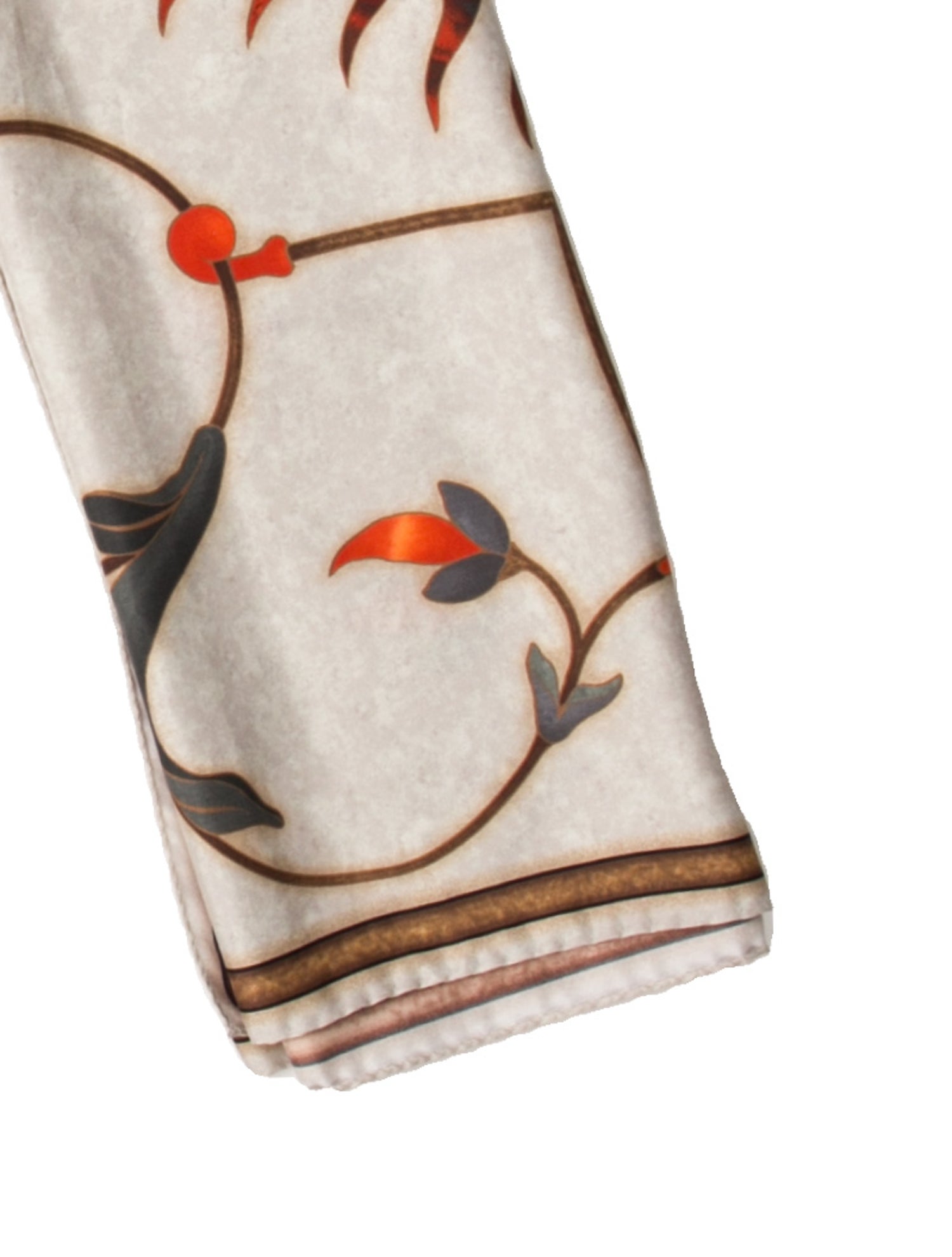 Eskandar Silk Printed Scarf