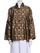 Eskandar Silk Floral Print Evening Jacket