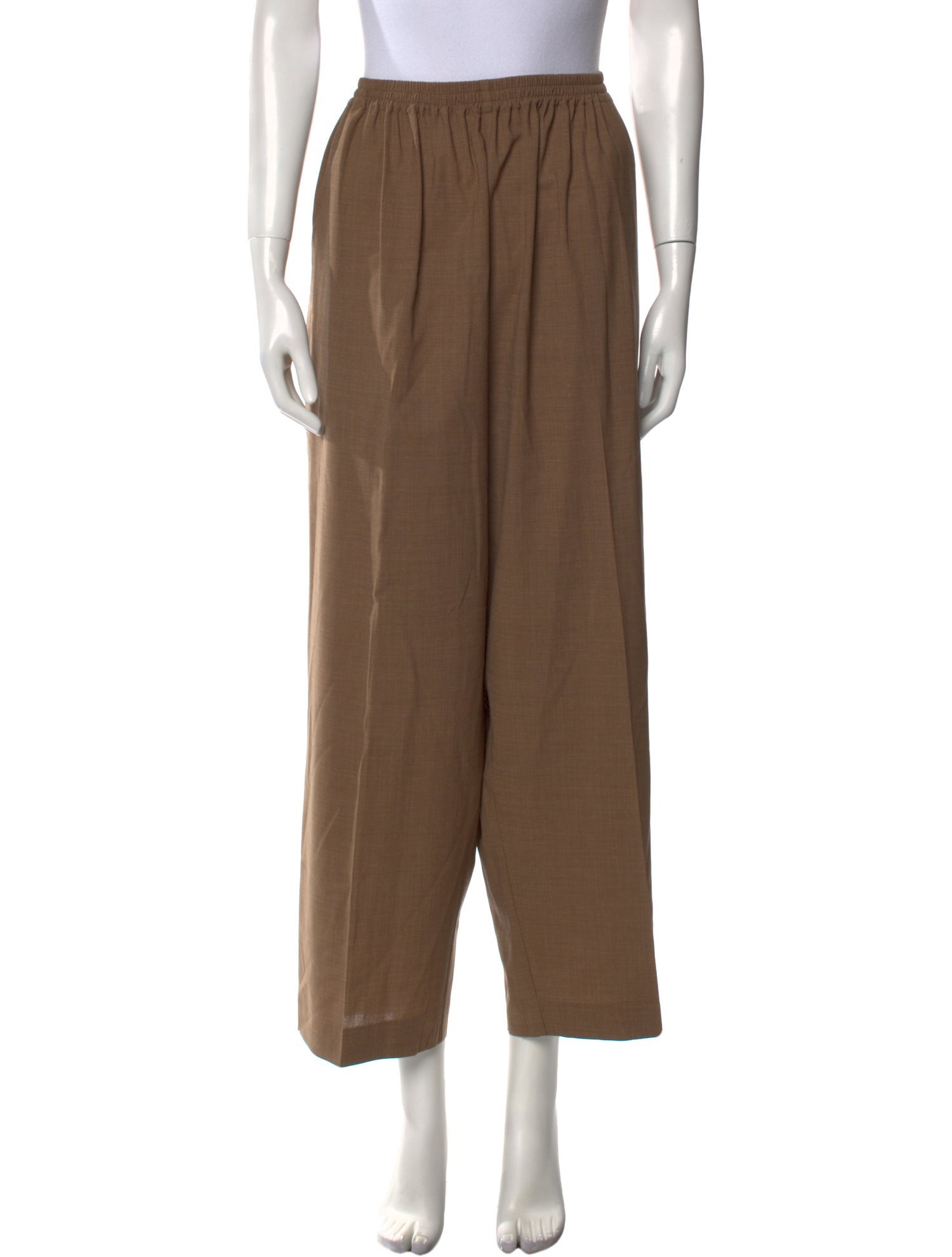 Eskandar Wool Straight Leg Pants