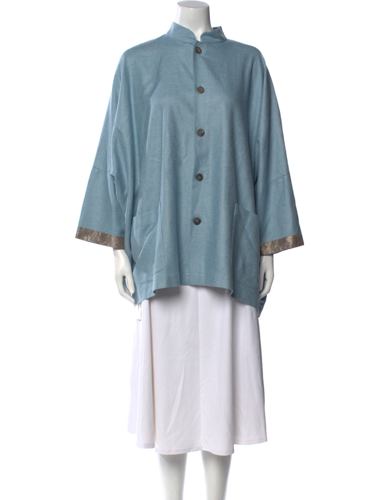 Eskandar Wool Mock Neck Tunic
