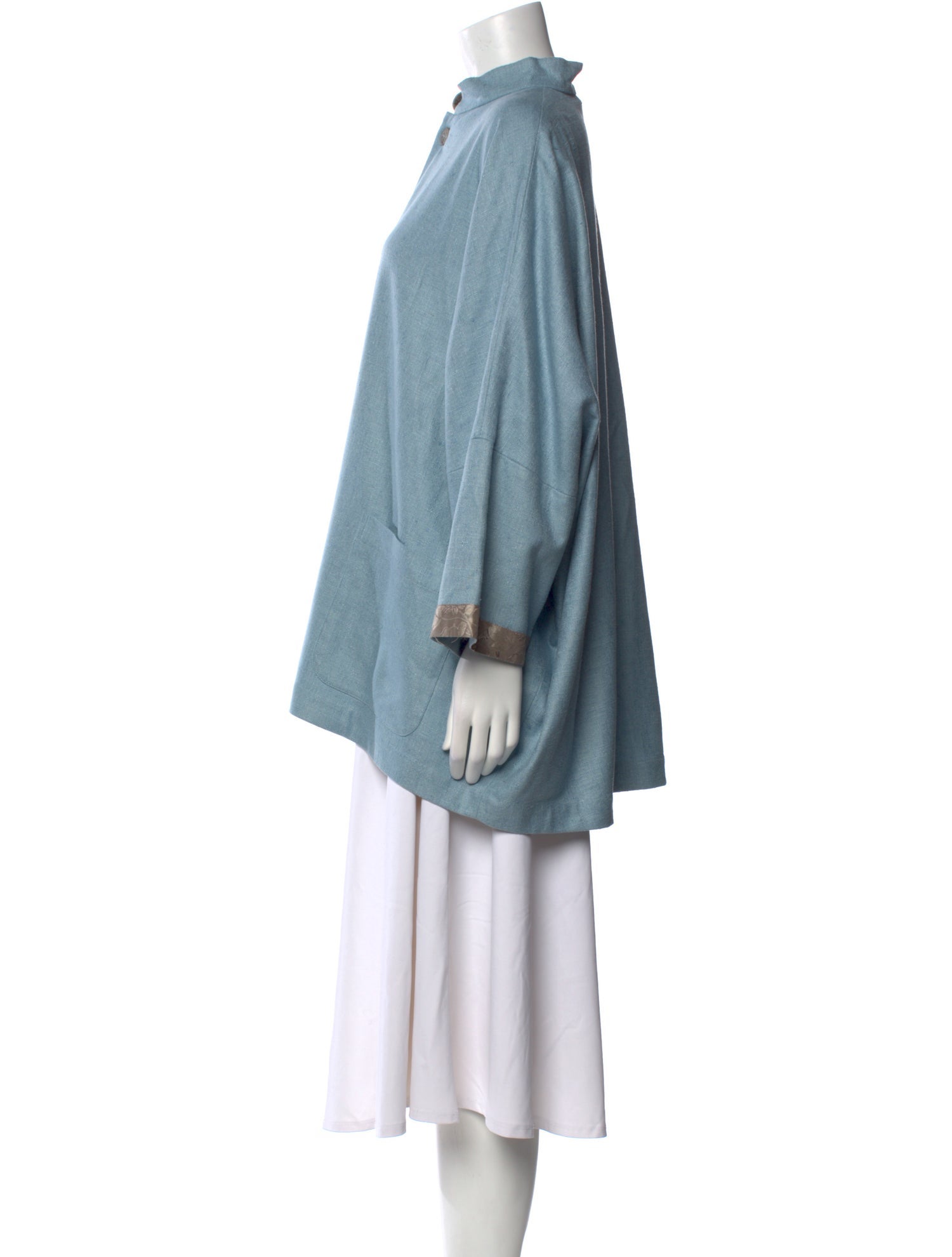 Eskandar Wool Mock Neck Tunic