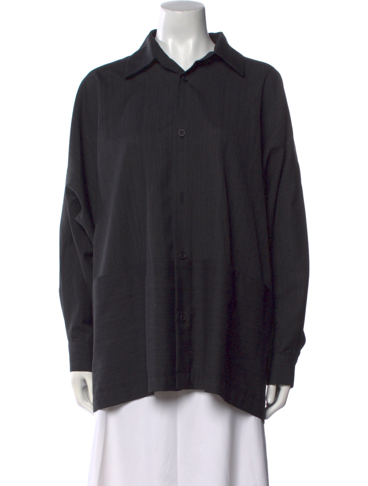 Eskandar Cashmere Long Sleeve Button-Up Top